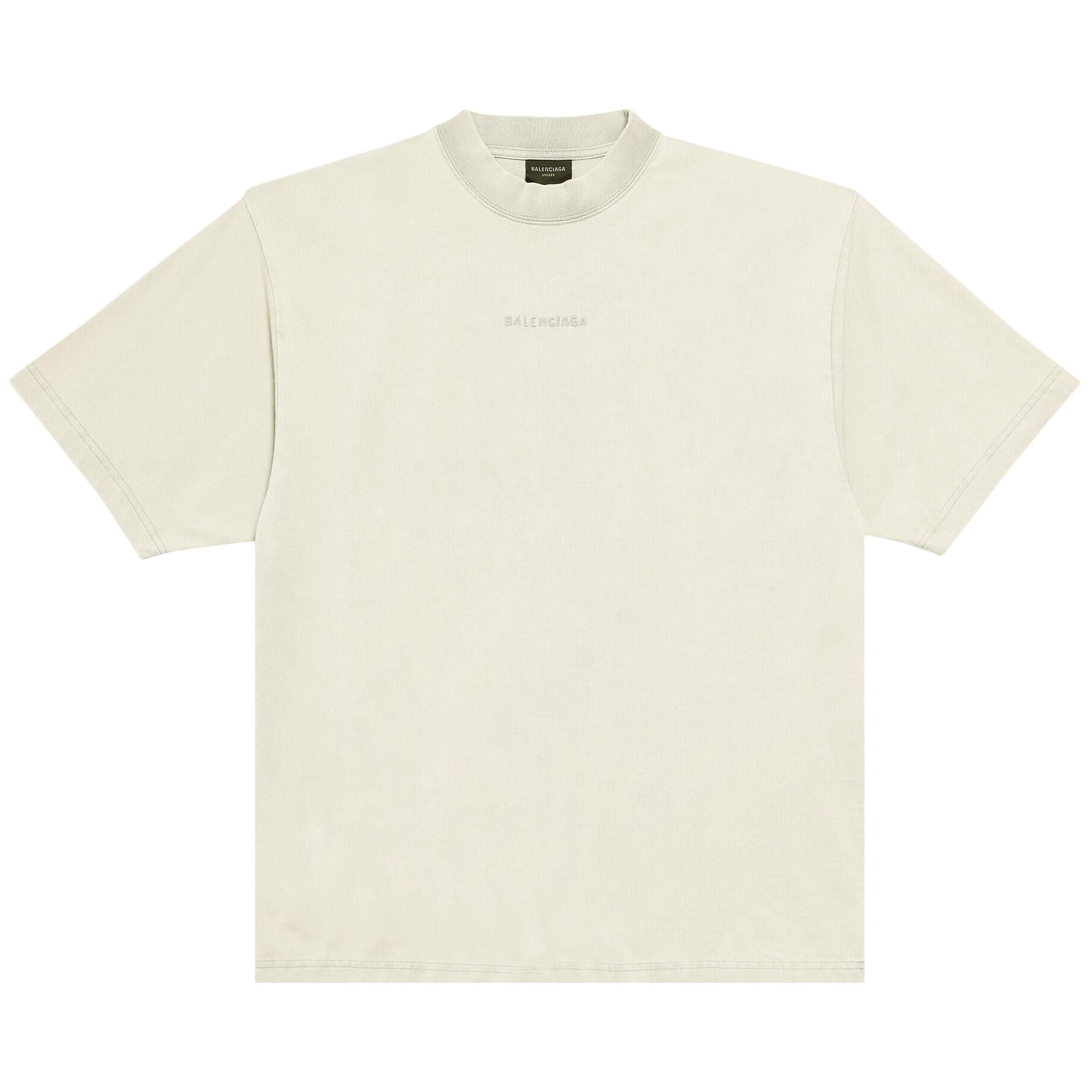 Pre-owned Balenciaga Medium Fit T-shirt 'cement Grey' In Tan