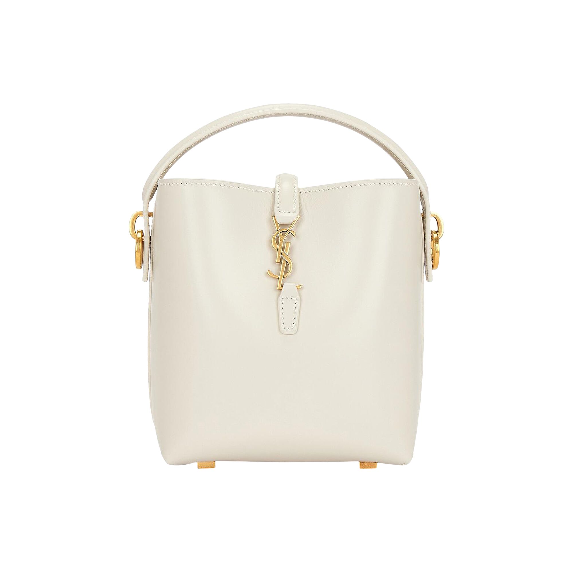 Saint Laurent Le 37 Leather Shoulder Bag 'Crema Soft' | White | Women's Size Onesize