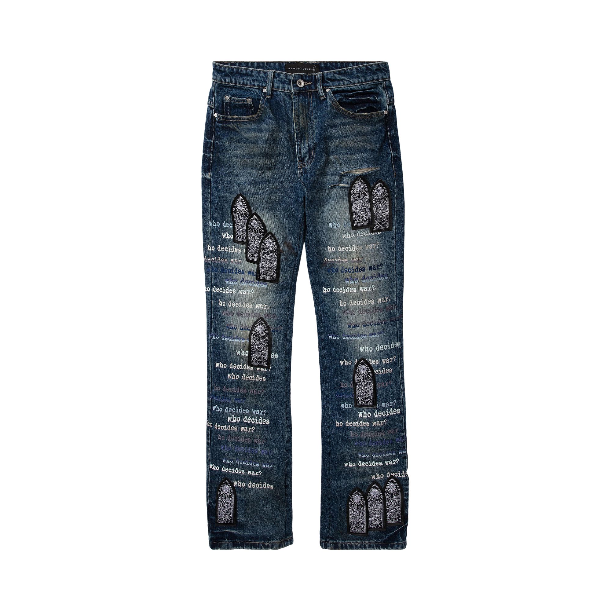 Click to view more detailed imagery on our partner's website Pre-owned Who Decides War Scripture Denim 'sky' | Blue | Men's Size 30