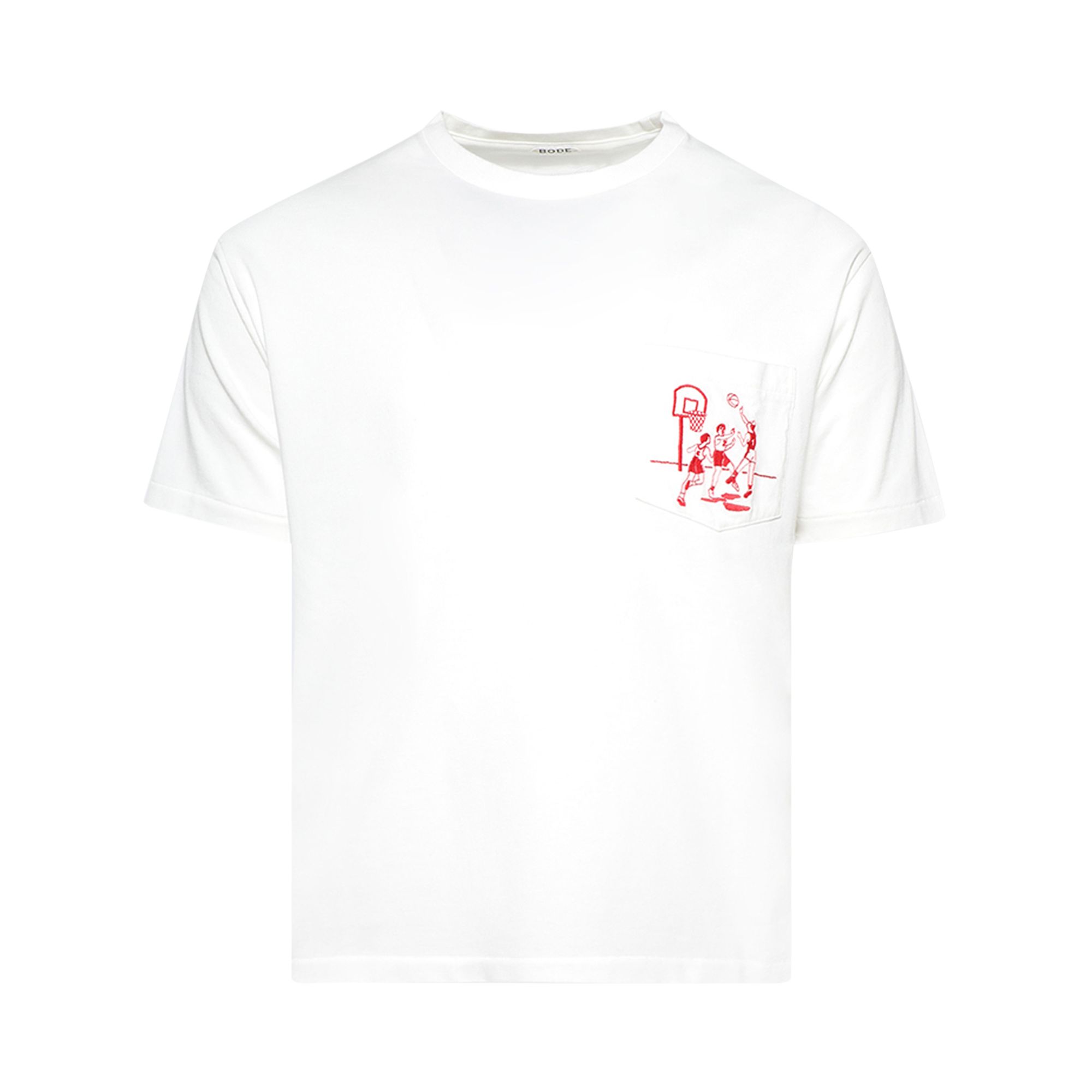 Pre-owned Bode Embroidered Hoop Tee 'white' | Men's Size Xxl