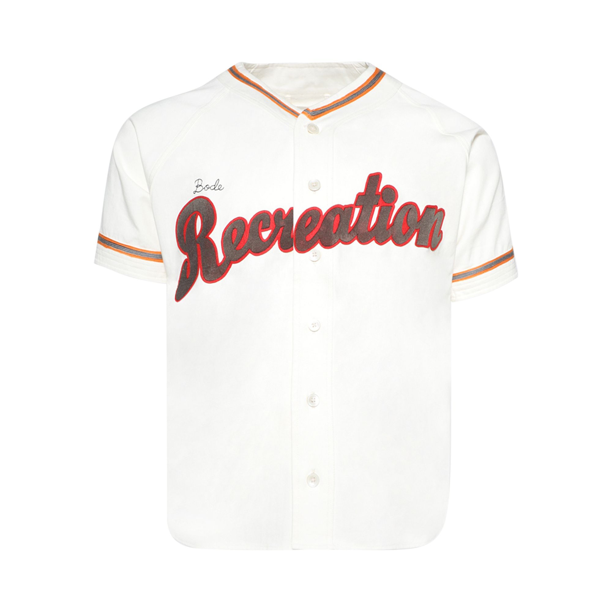 Pre-owned Bode Baseball Shirt 'white/multicolor' | Men's Size M