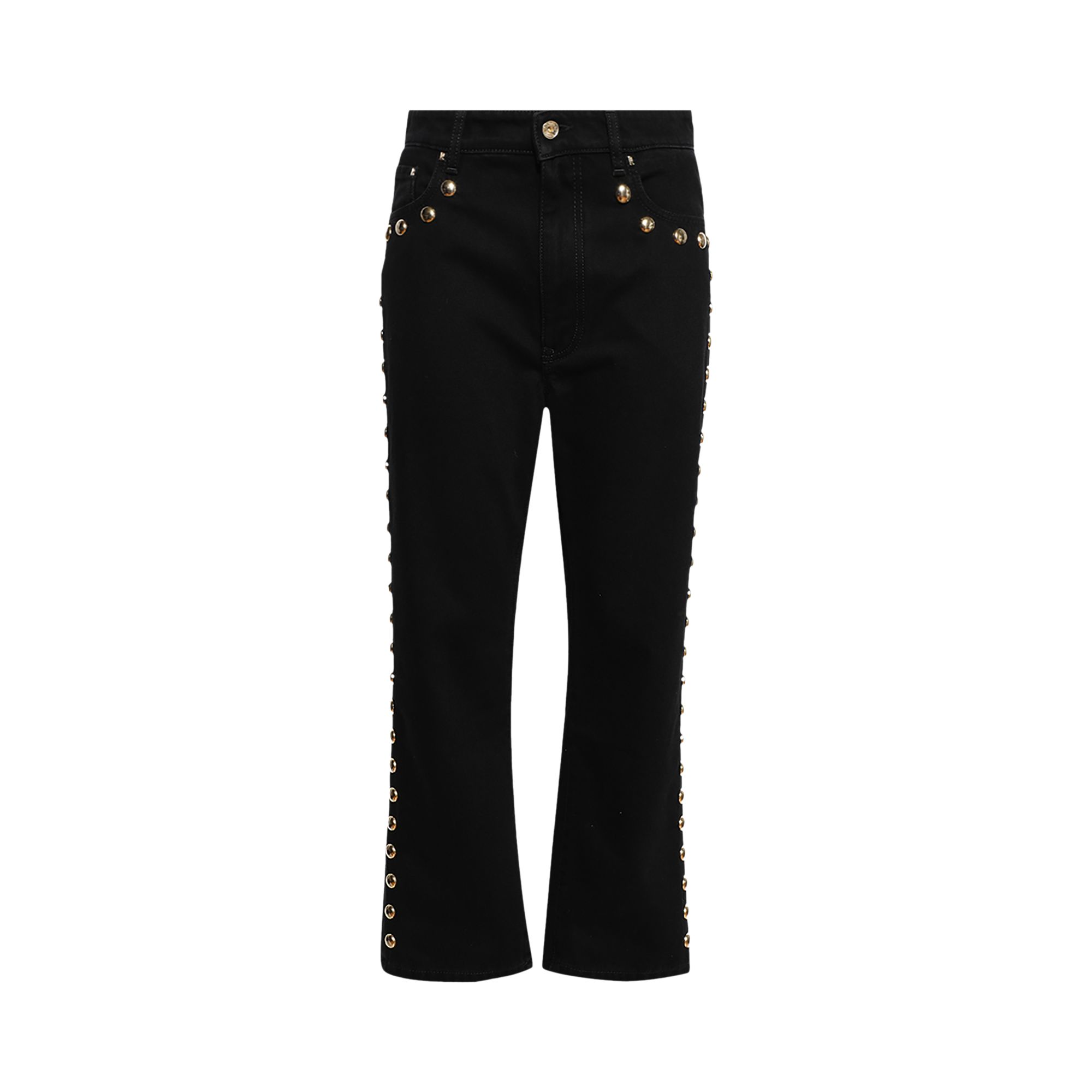 Pre-owned Rabanne Embellished Boyfriend Jeans 'black' | Women's Size 26