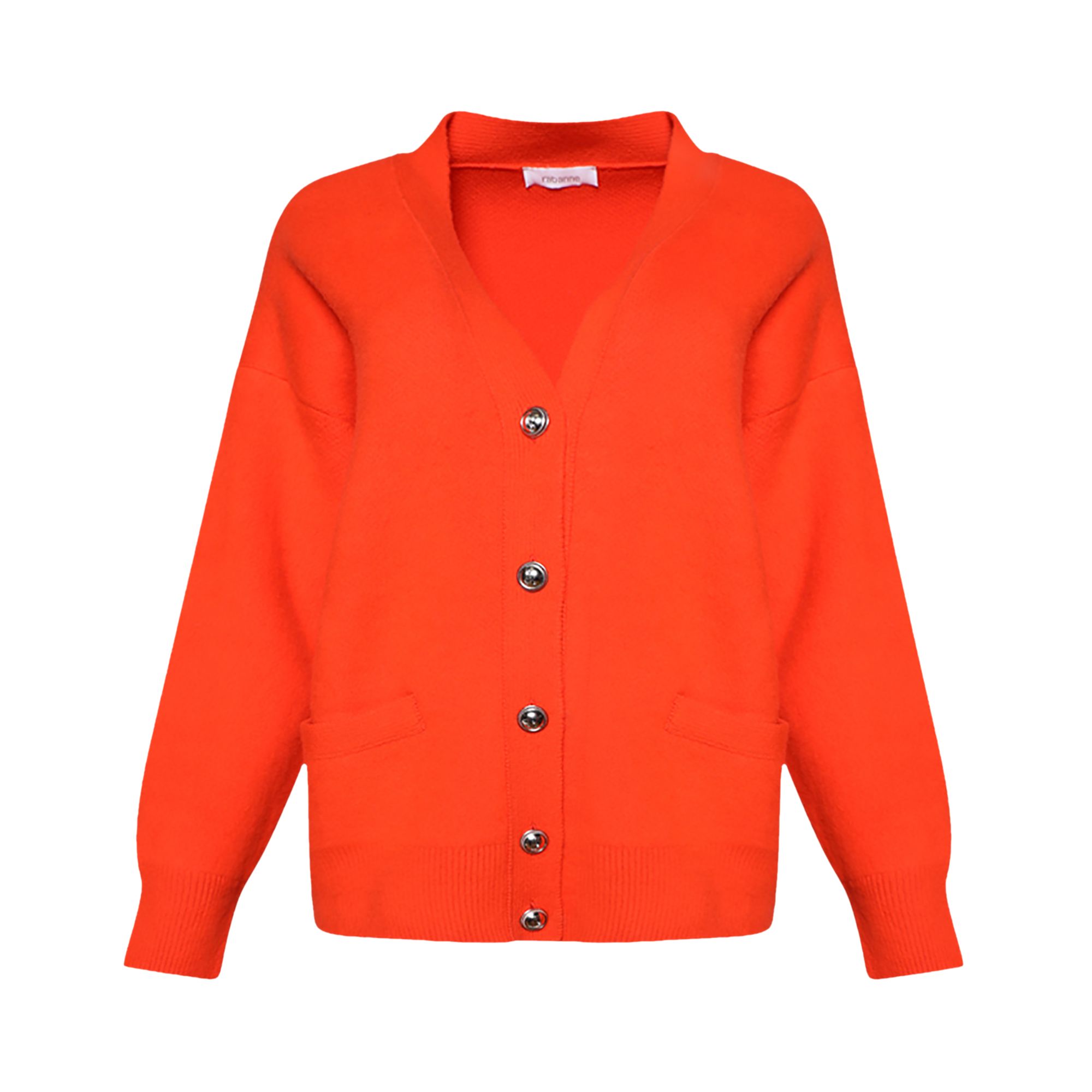 RABANNE Pre-owned Oversized Wool Cardigan 'orange' | Women's Size M