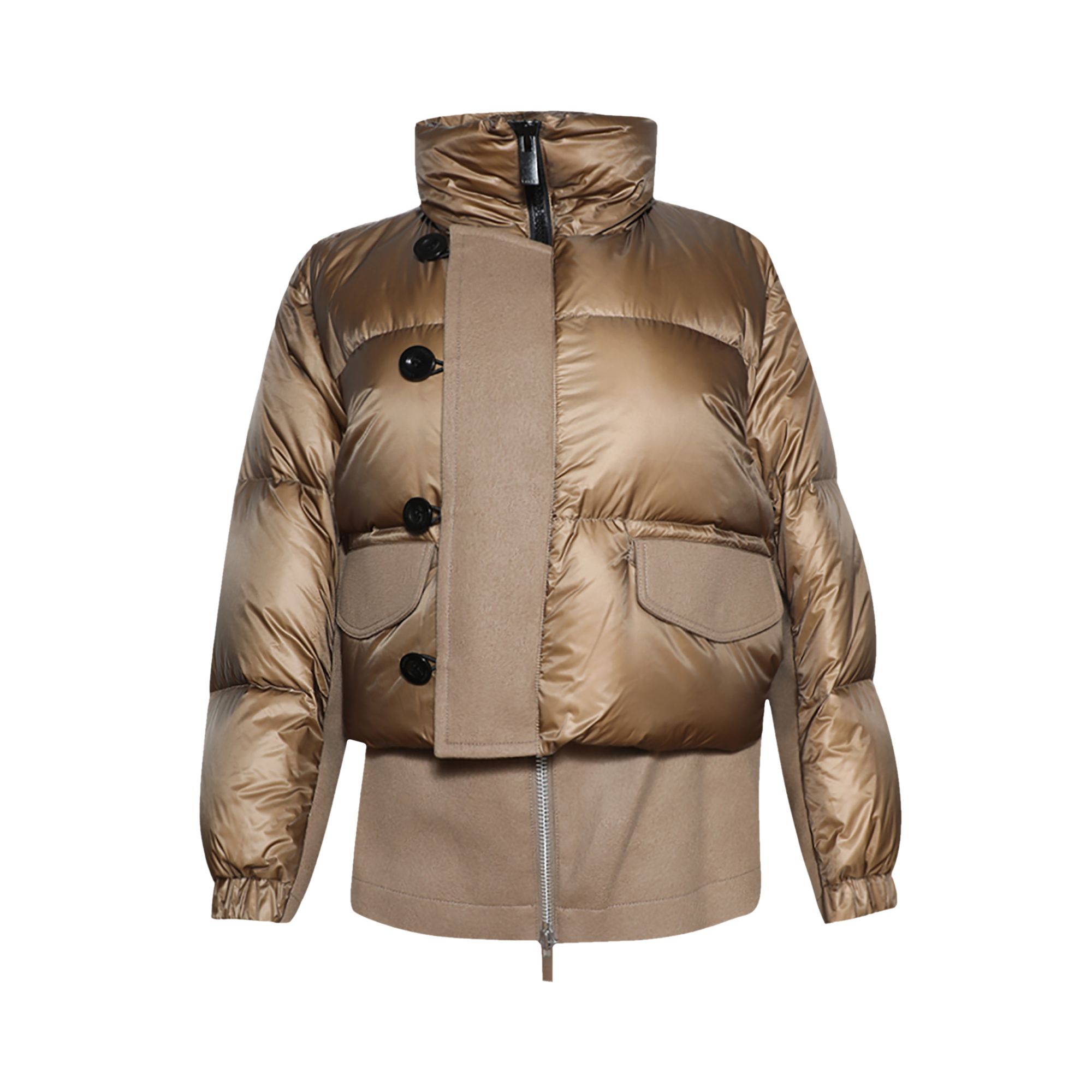 Pre-owned Sacai Padded Blouson 'beige' | Tan | Women's Size 2