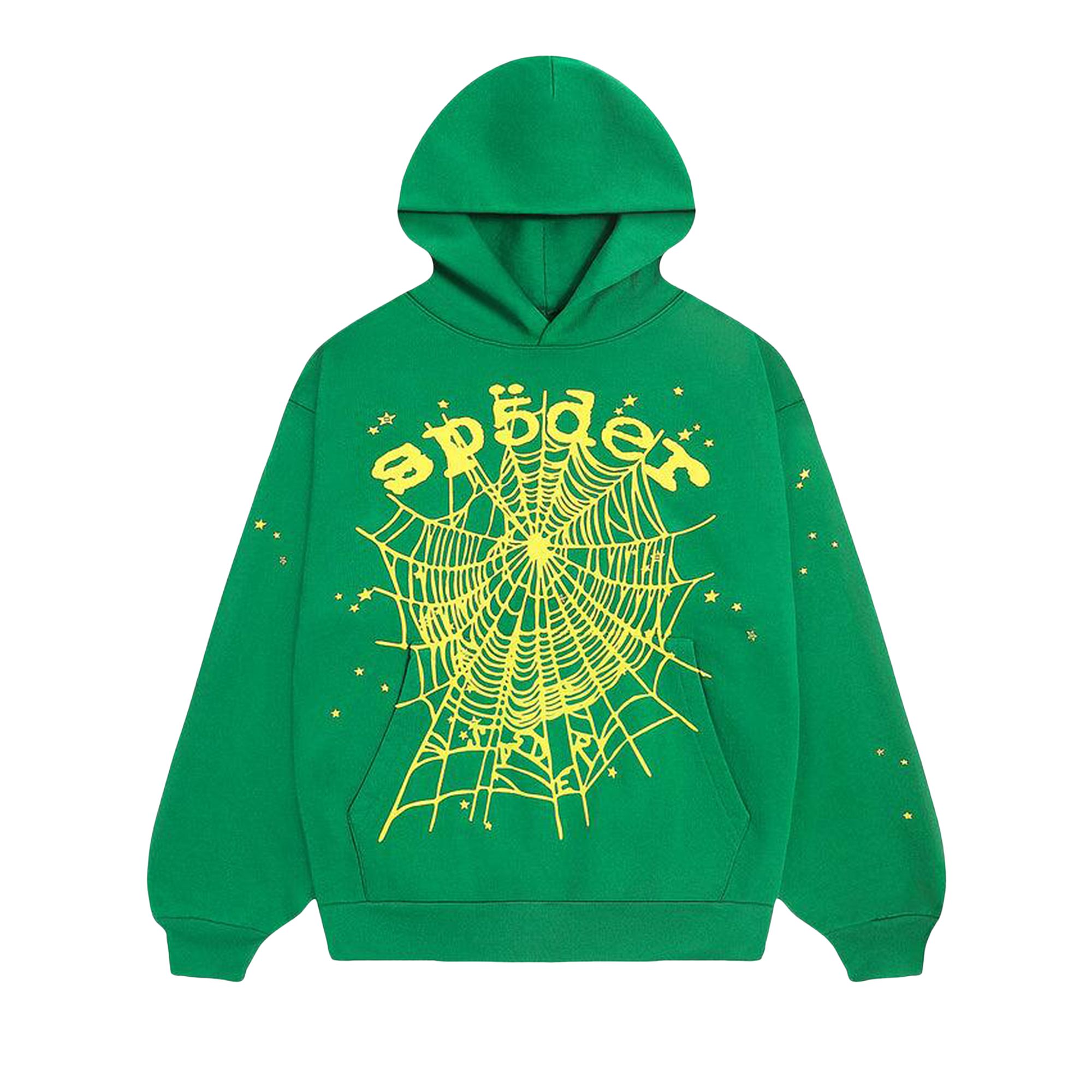 Sp5der Star OG Web V2 Hoodie 'Slime Green' | Men's Size M