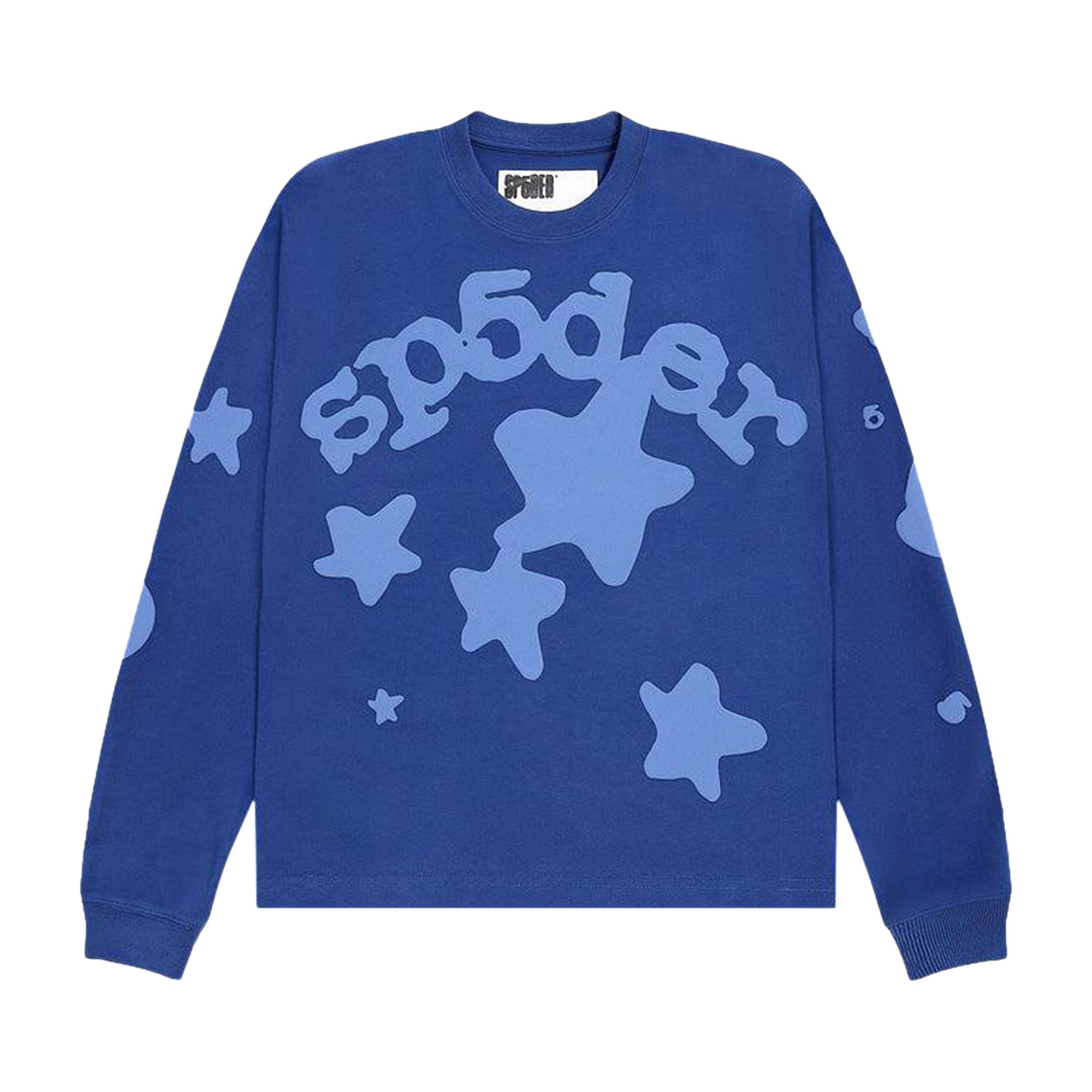 Sp5der Beluga Long-Sleeve HW Tee 'Blue' | Men's Size S