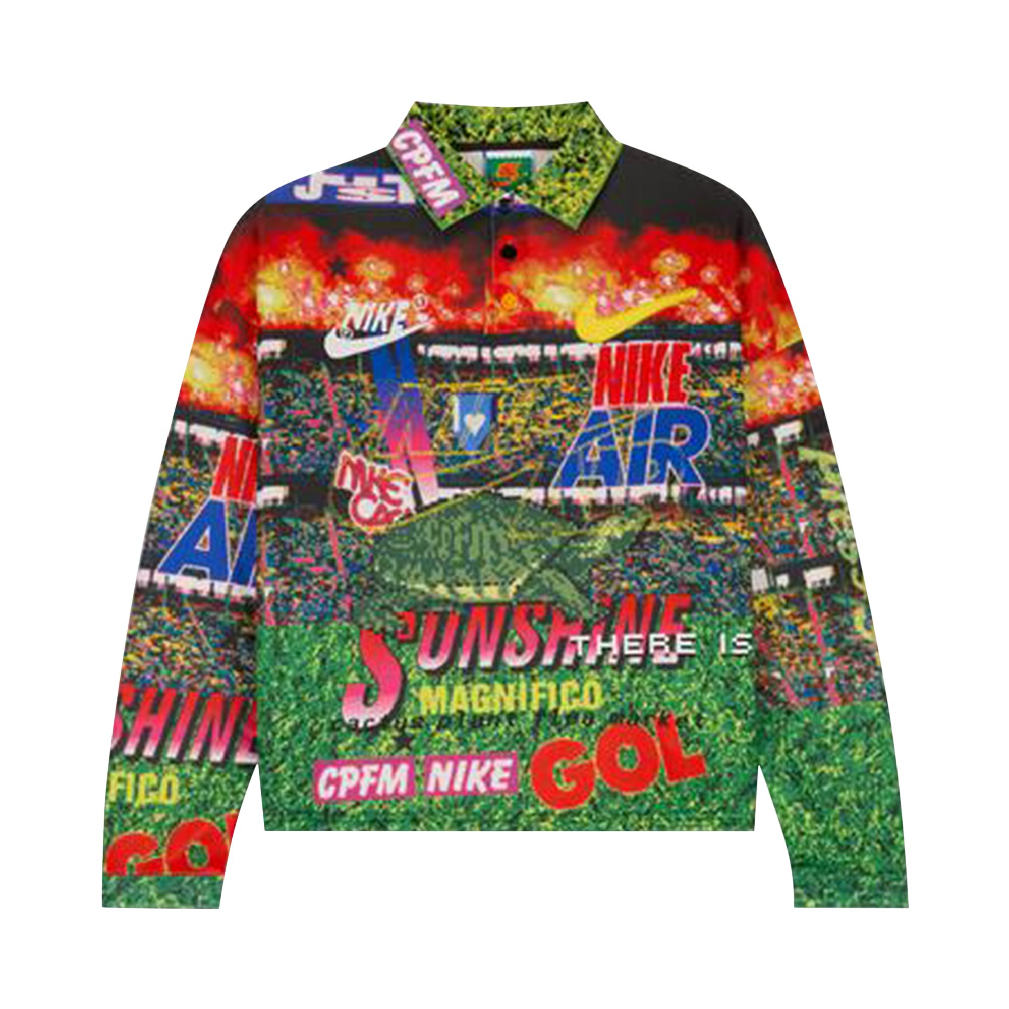 Nike x Cactus Plant Flea Market Long-Sleeve Polo 'Multicolor' | Multi-Color | Men's Size XL