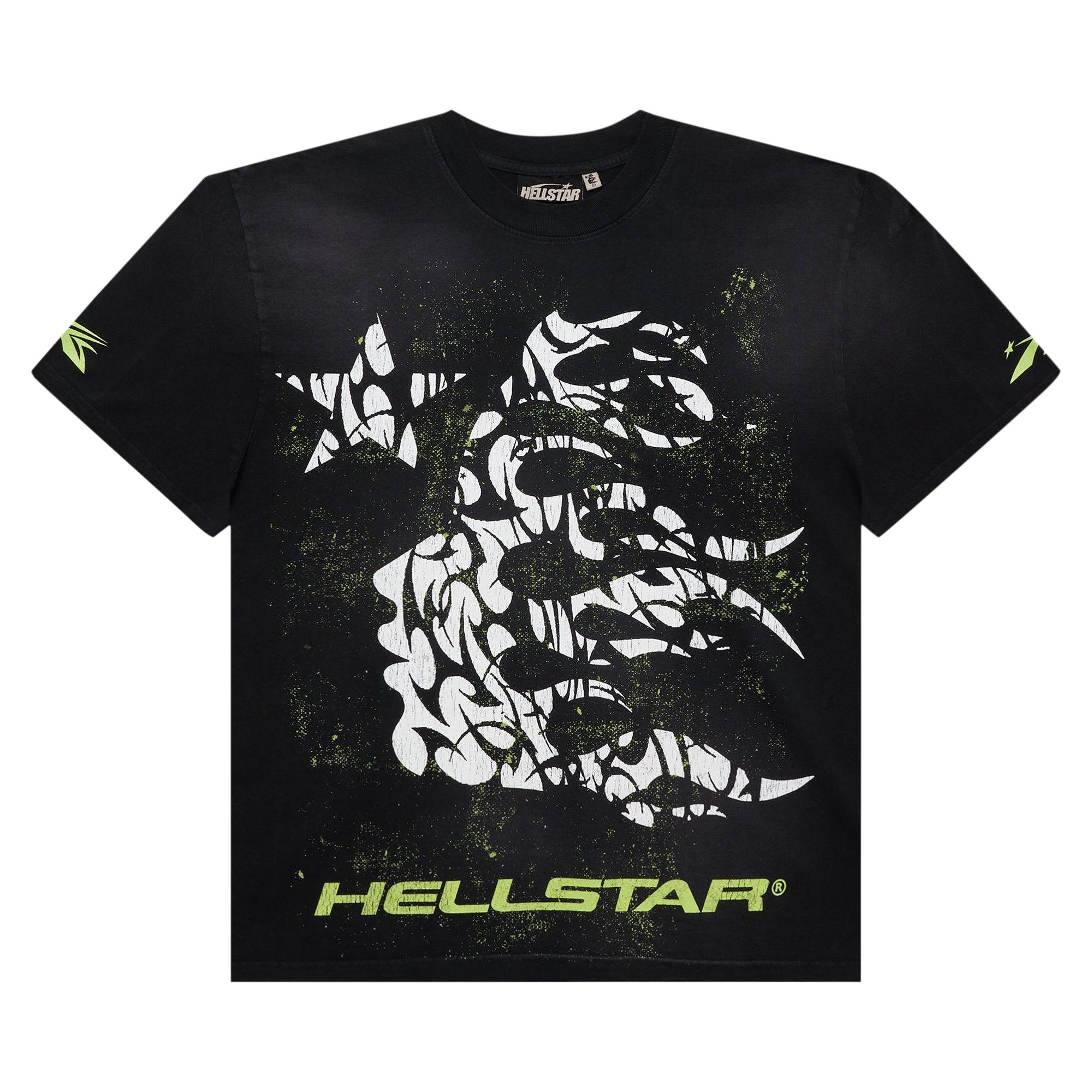 Hellstar Thorn Glitter T-Shirt 'Green' | Black | Men's Size L
