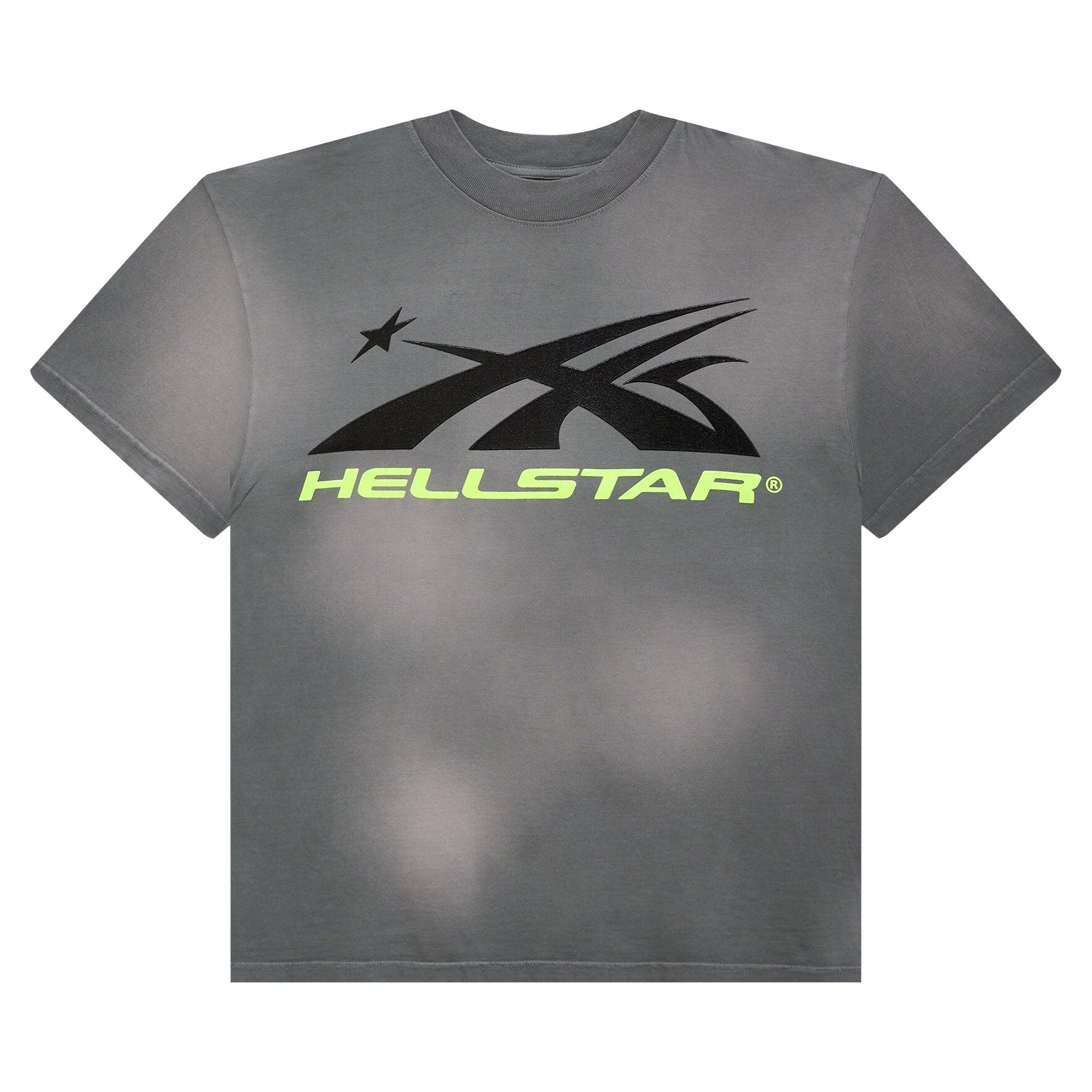 Hellstar Sports Core Logo Gel T-Shirt 'Grey' | Men's Size S
