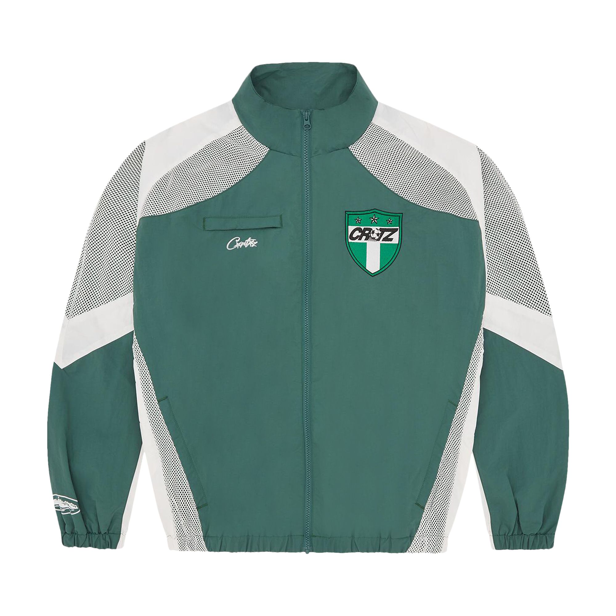 Pre-owned Corteiz Crtz Olympic Shuku Jacket 'green/white' | Men's Size M