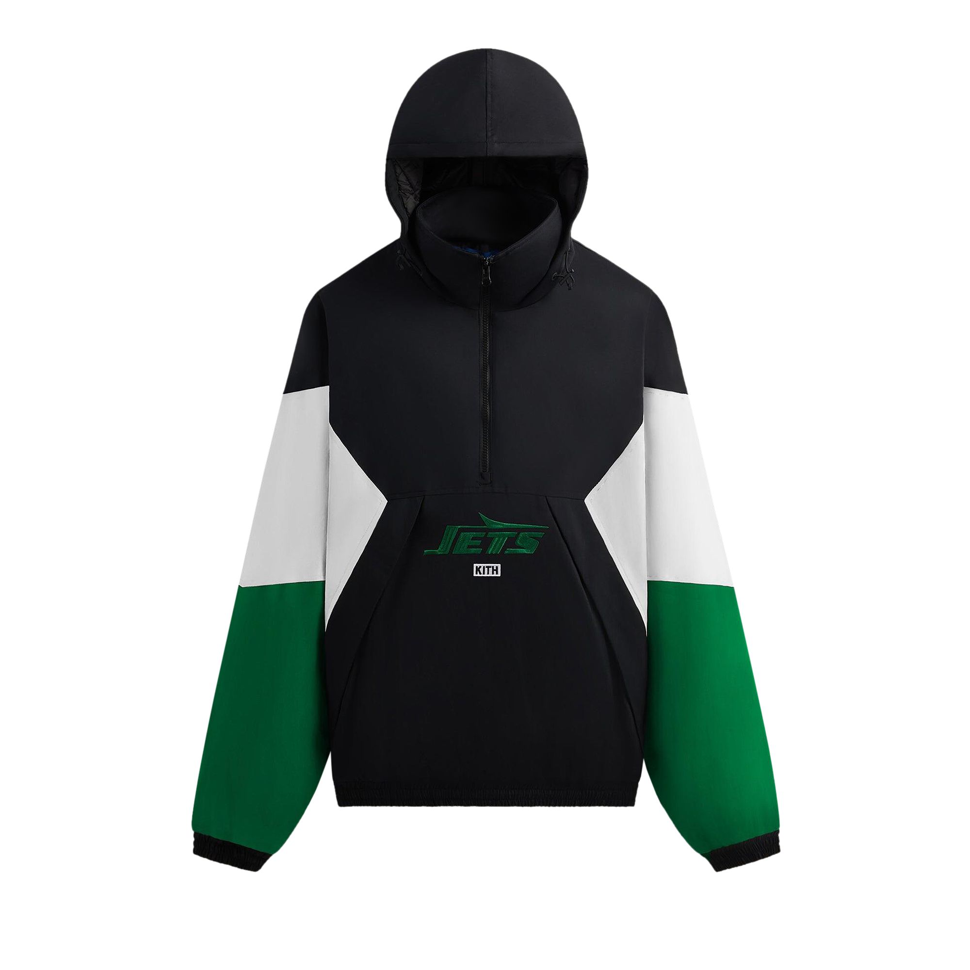 Kith & '47 for the NFL: Jets Quarter Zip Anorak With Hood 'Black' | Multi-Color | Men's Size XL
