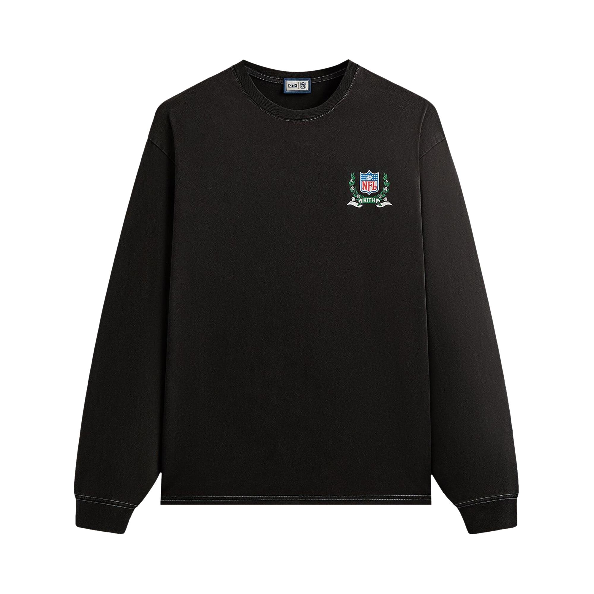 Pre-owned Kith & '47 For The Nfl: Eagles Vintage Long Sleeve Tee 'black' | Men's Size S
