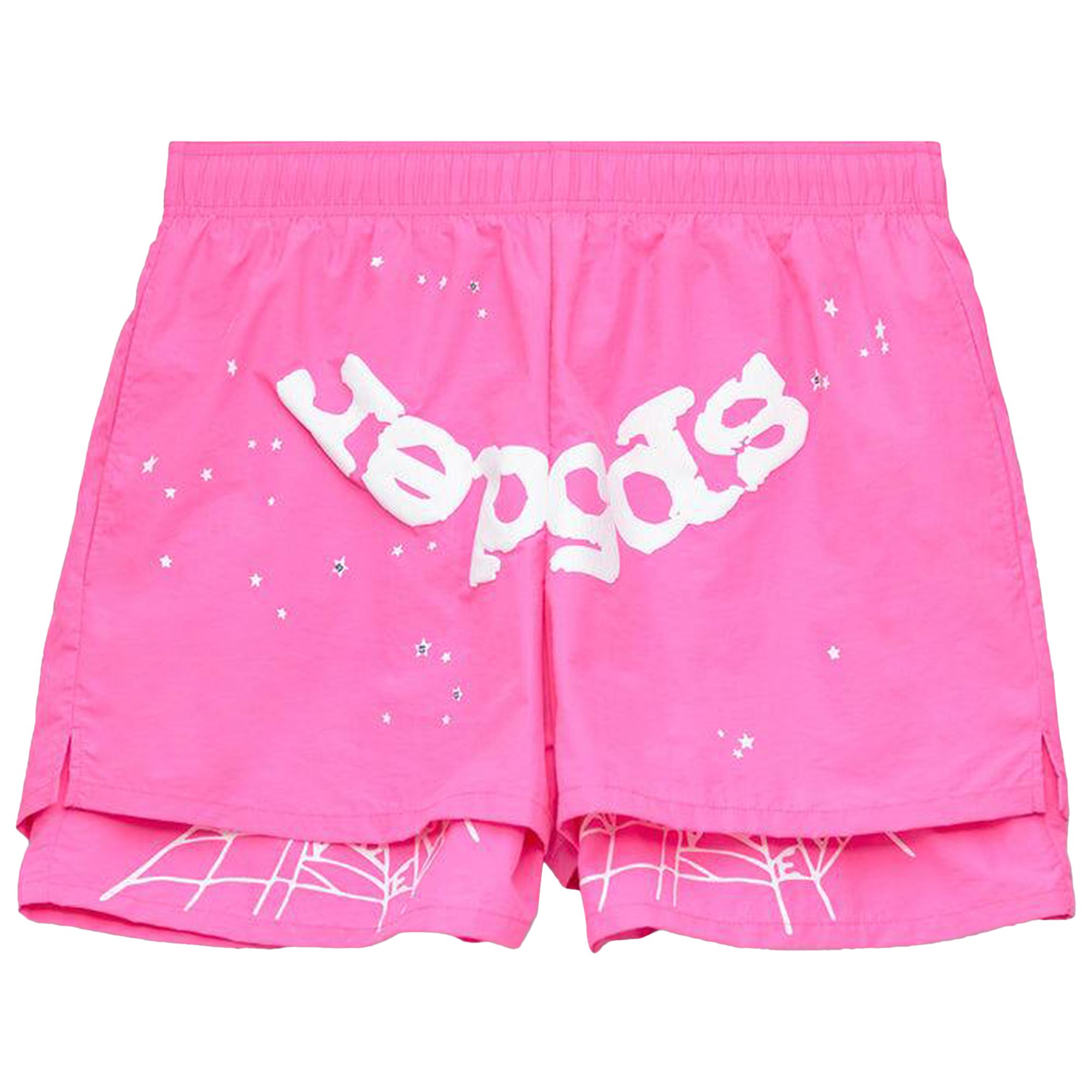 Sp5der OG Web Double Layer Short 'Pink' | Men's Size M