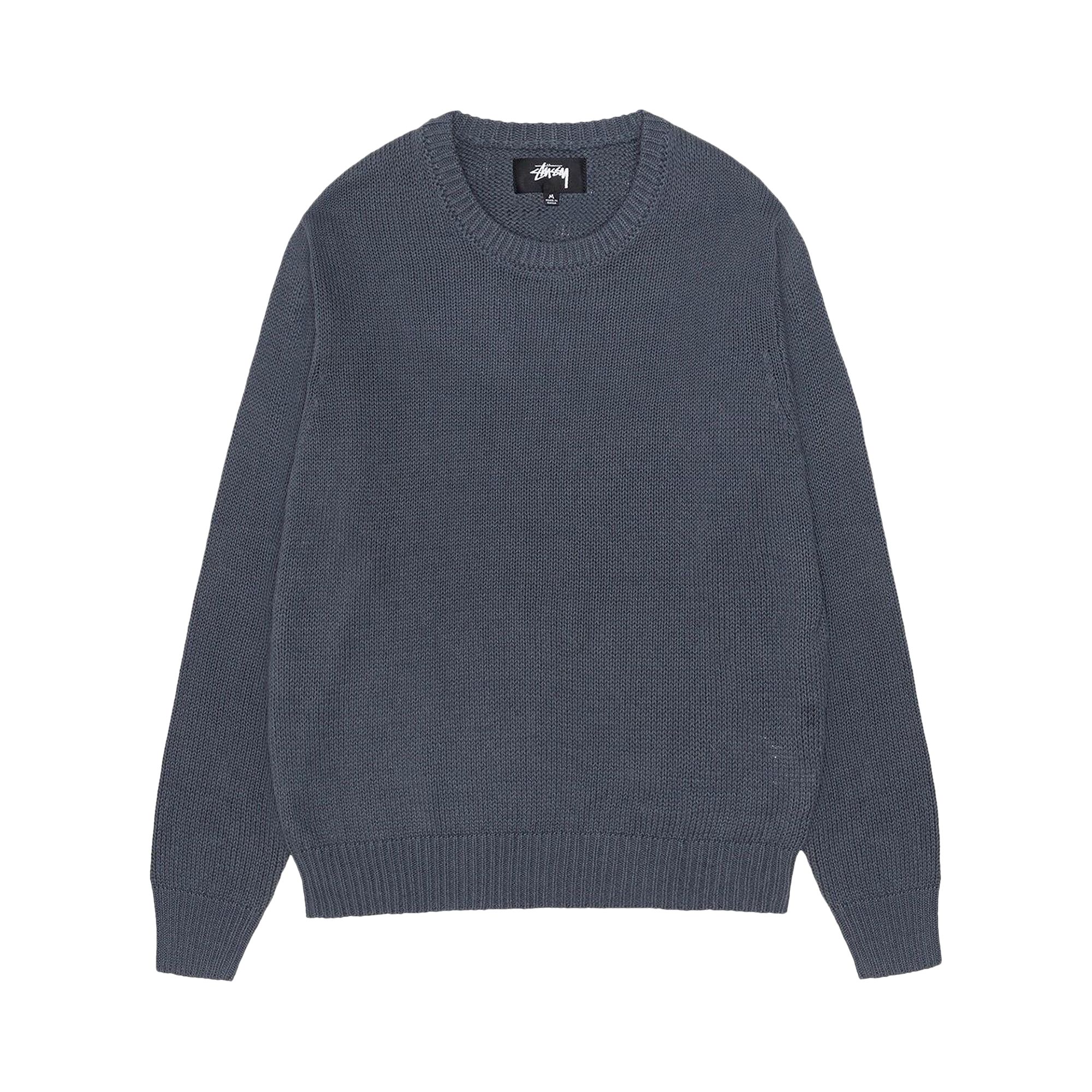 Pre-owned Stussy Surfman Icon Crew 'dusty Blue'