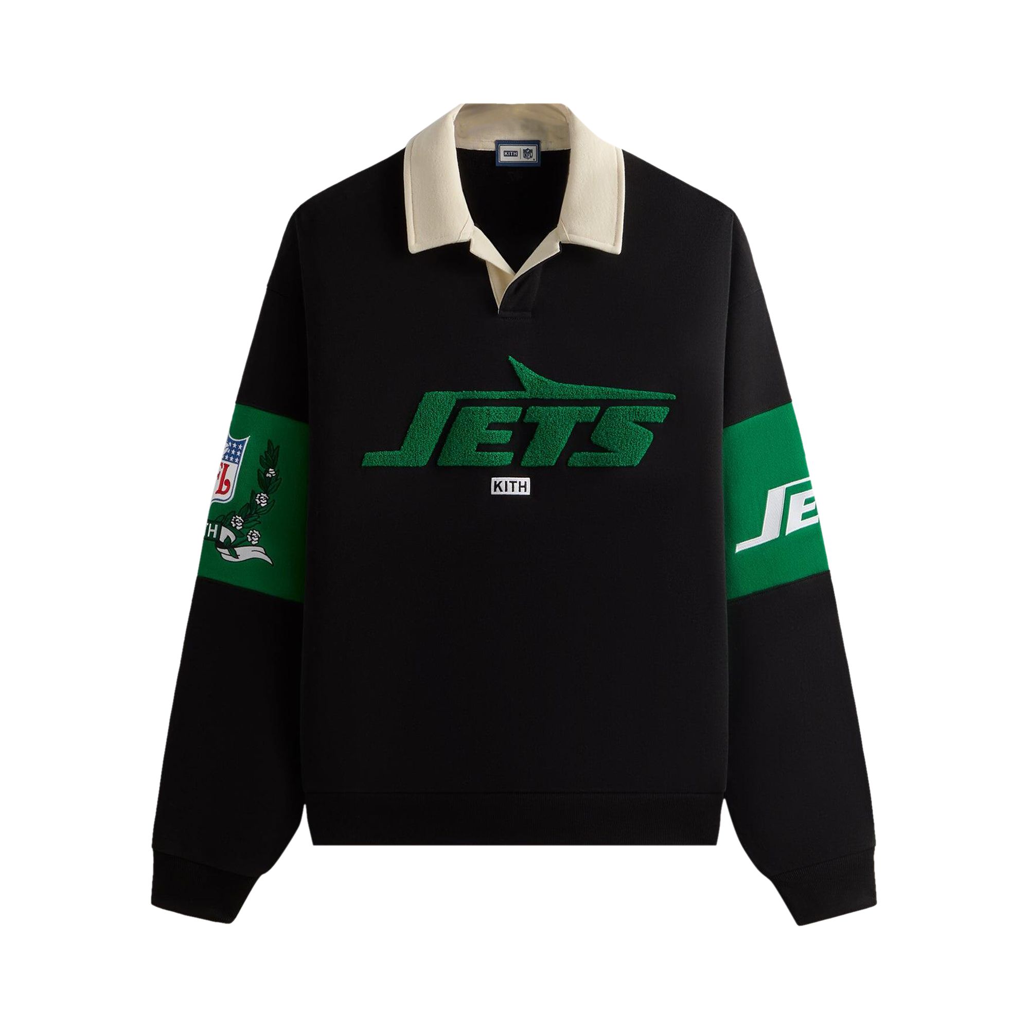 Kith & '47 for the NFL: Jets Nelson Collared Pullover 'Black' | Men's Size L