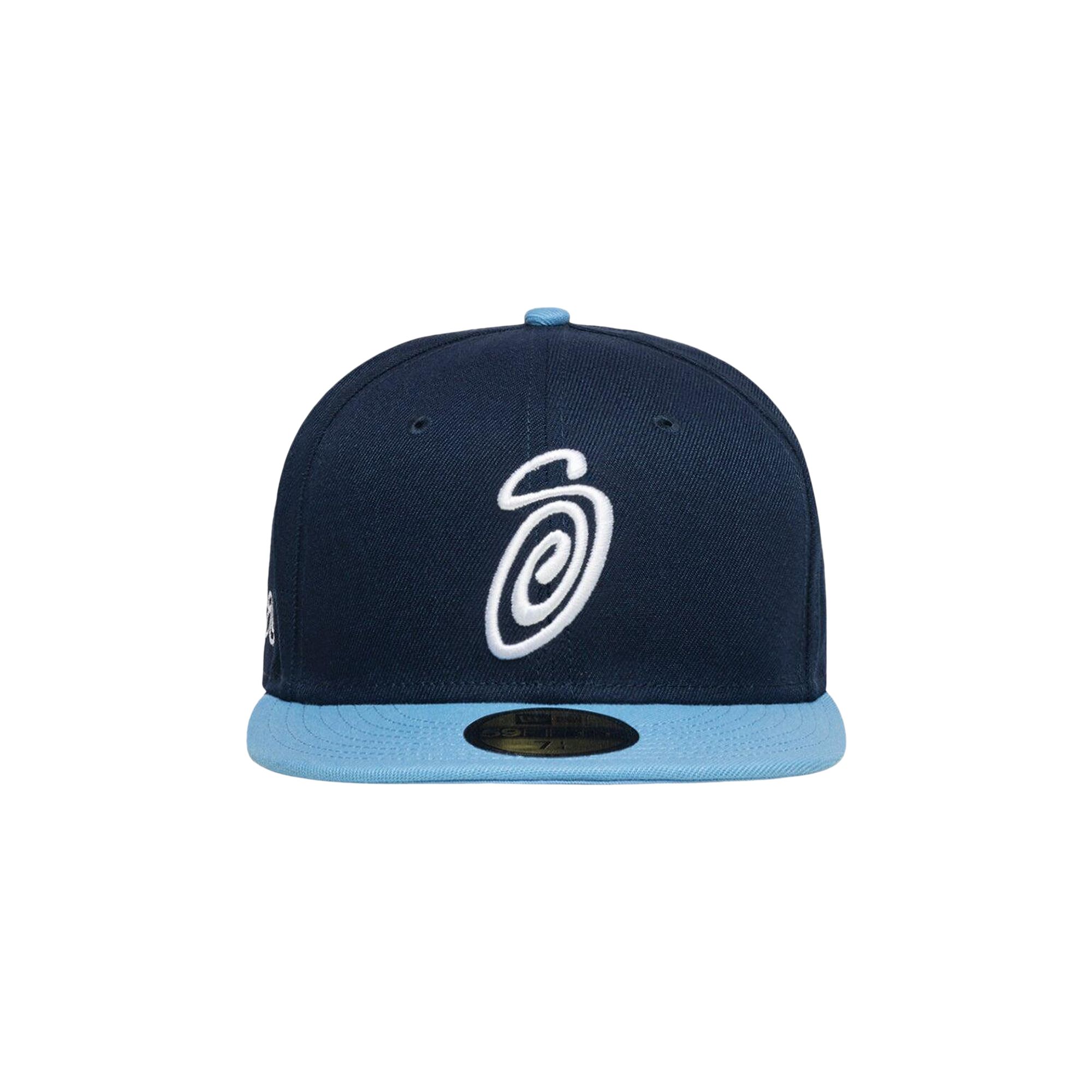Pre-owned Stussy New Era 59fifty Swirly S Cap 'ocean/sky Blue' | Men's Size 7.125