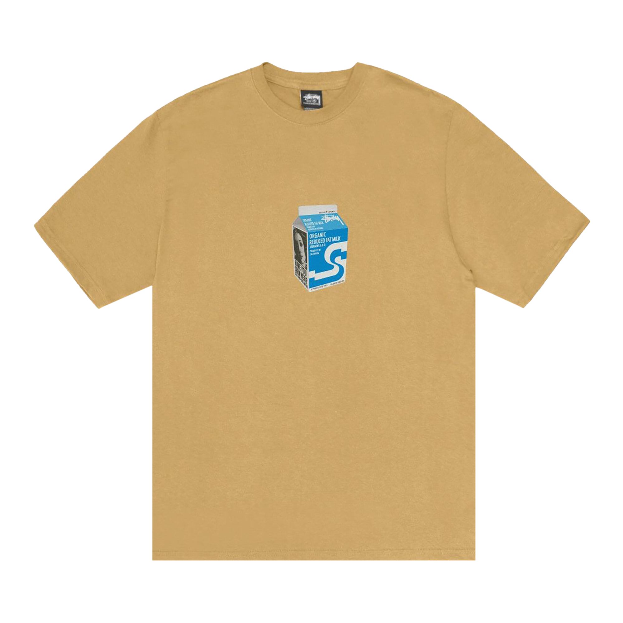 Stussy Milk Tee 'Curry' | Yellow | Men's Size S