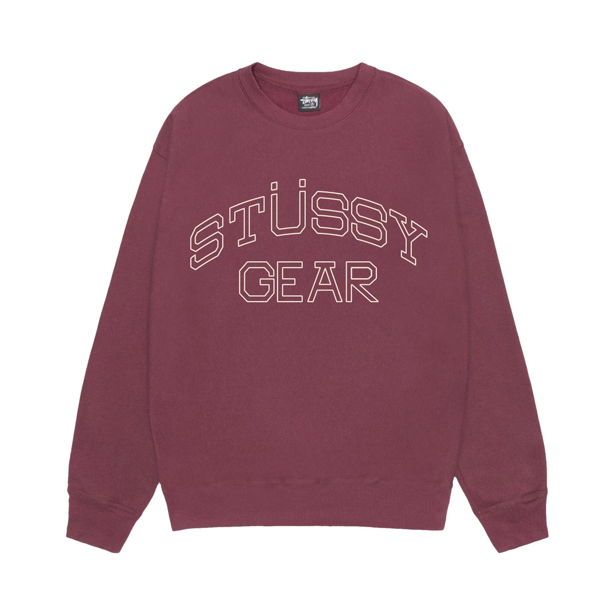Pre-owned Stussy Gear Crew 'oxblood' | Red | Men's Size S