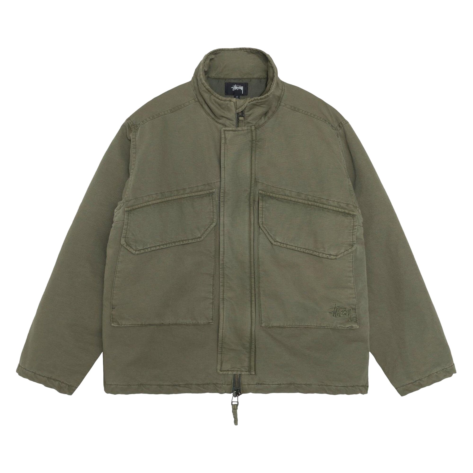 Pre-owned Stussy Insulated Field Jacket 'olive' In Green