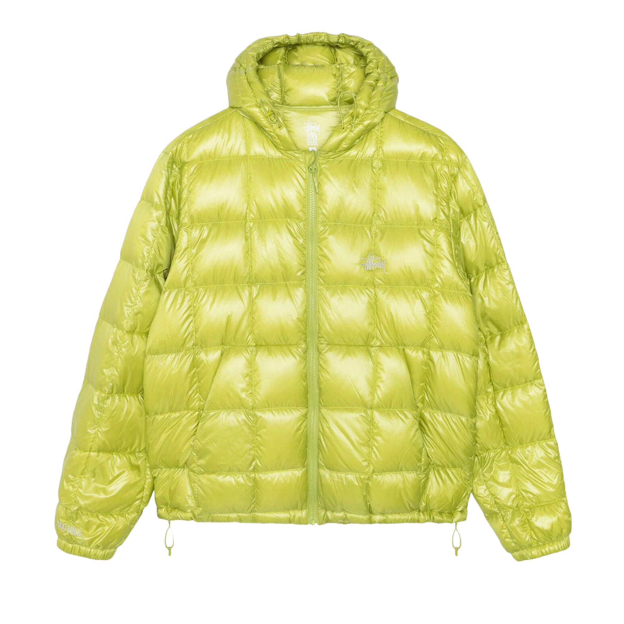 Stussy Midweight Hooded Puffer 'Lime' | Green | Men's Size L