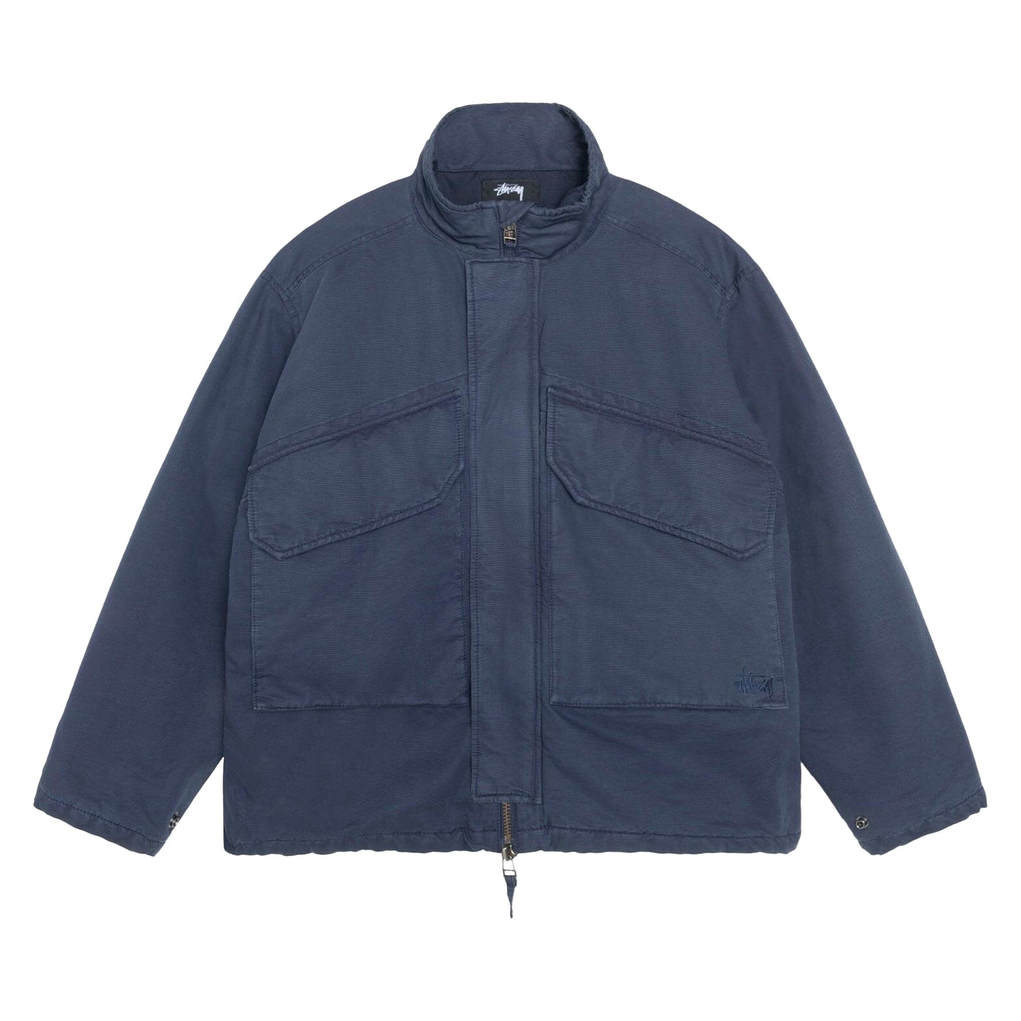 Pre-owned Stussy Insulated Field Jacket 'navy' In Blue