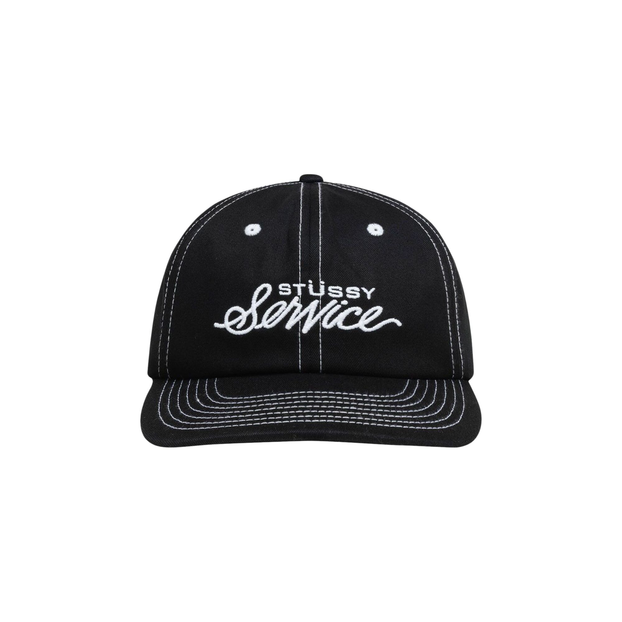 Pre-owned Stussy Mid Depth Service Strapback 'black' | Men's Size Onesize