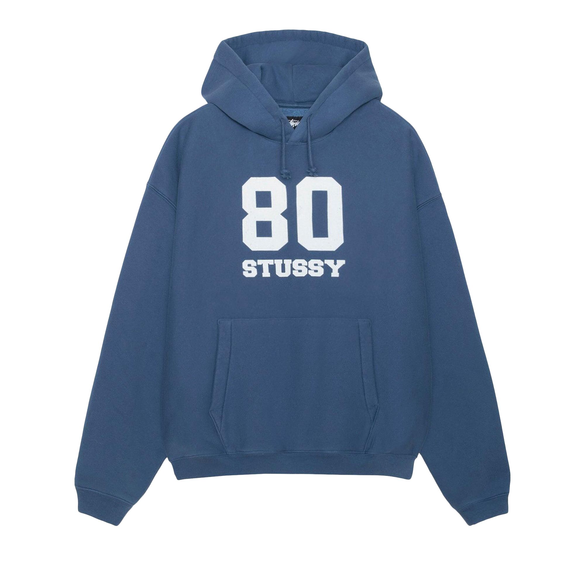 Pre-owned Stussy 80 Relaxed Hoodie 'blue'