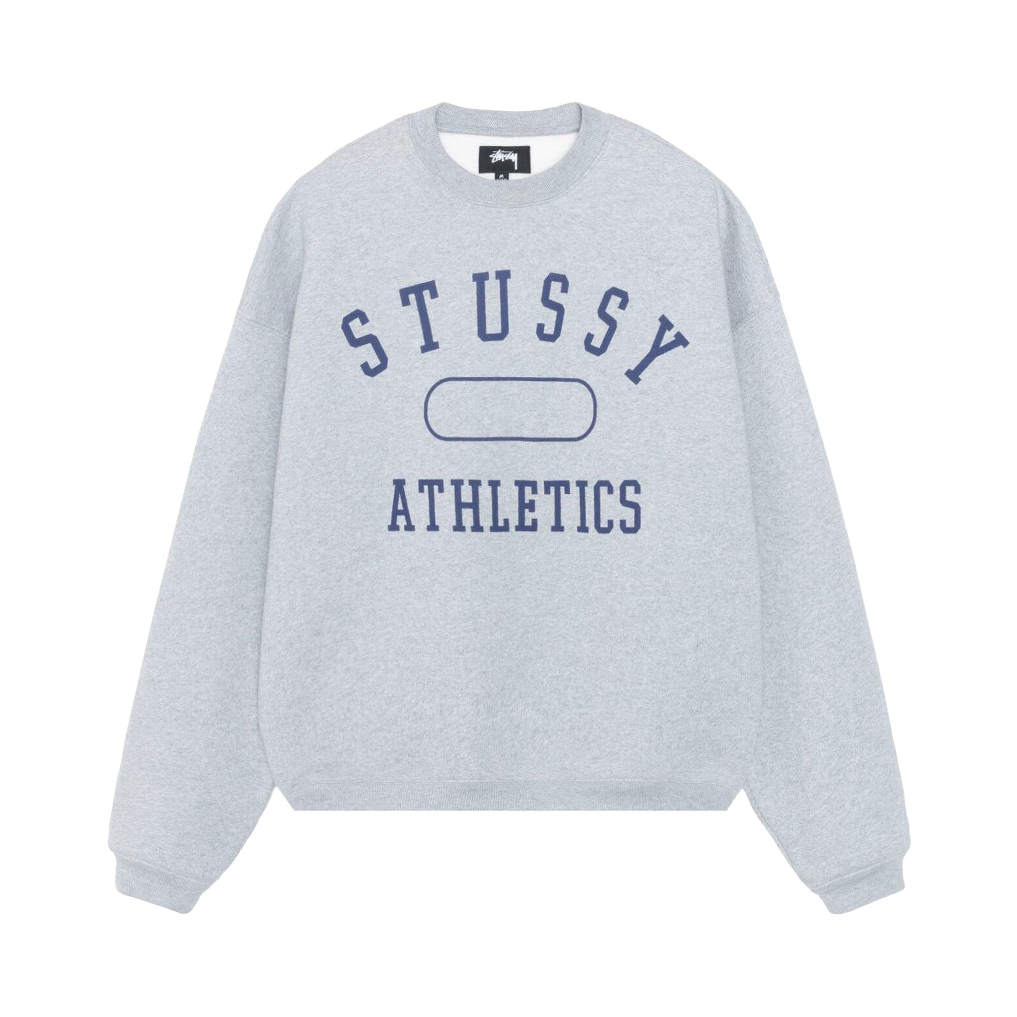 Stussy Athletics Crew 'Grey Heather' | Men's Size M