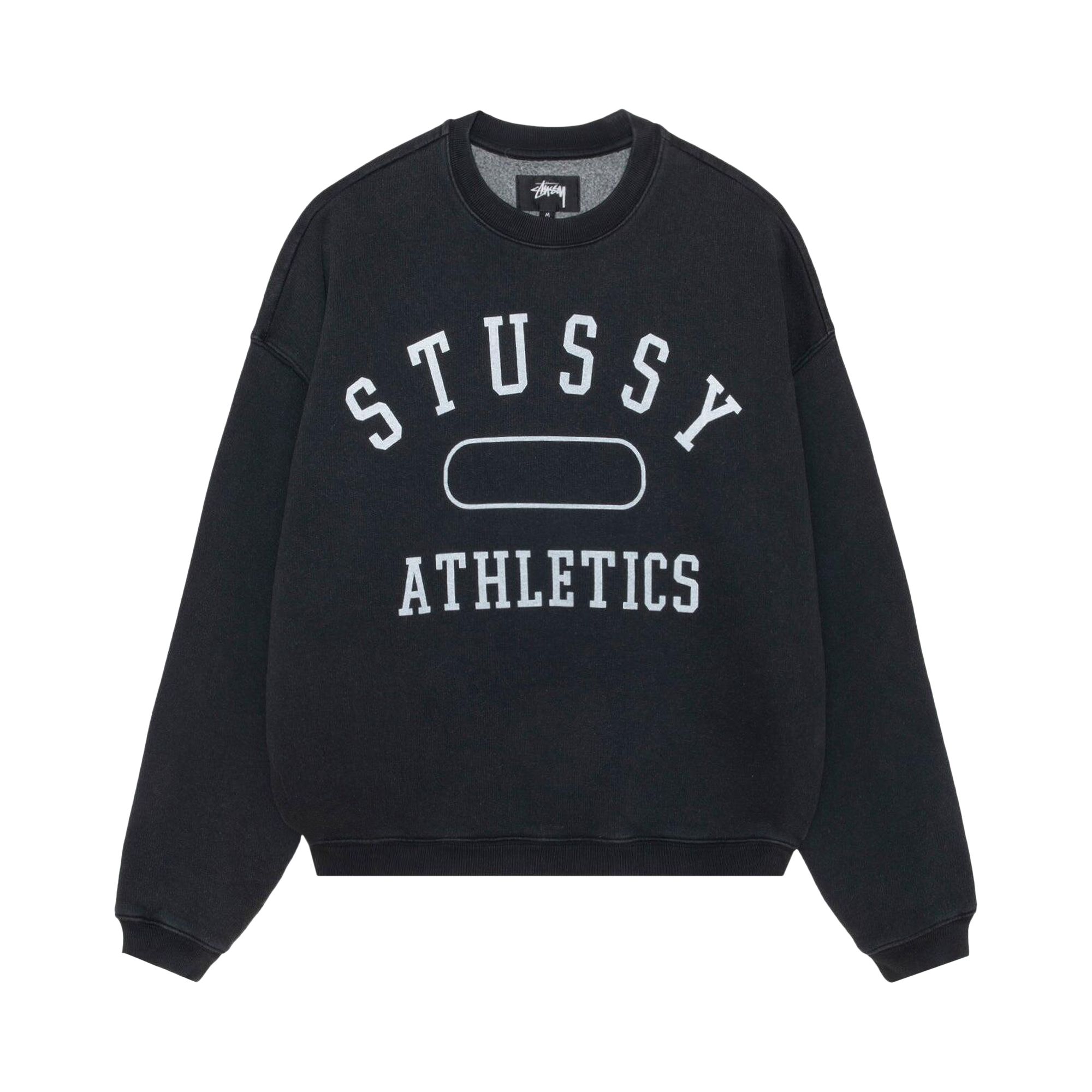 Stussy Athletics Crew 'Washed Black' | Men's Size S