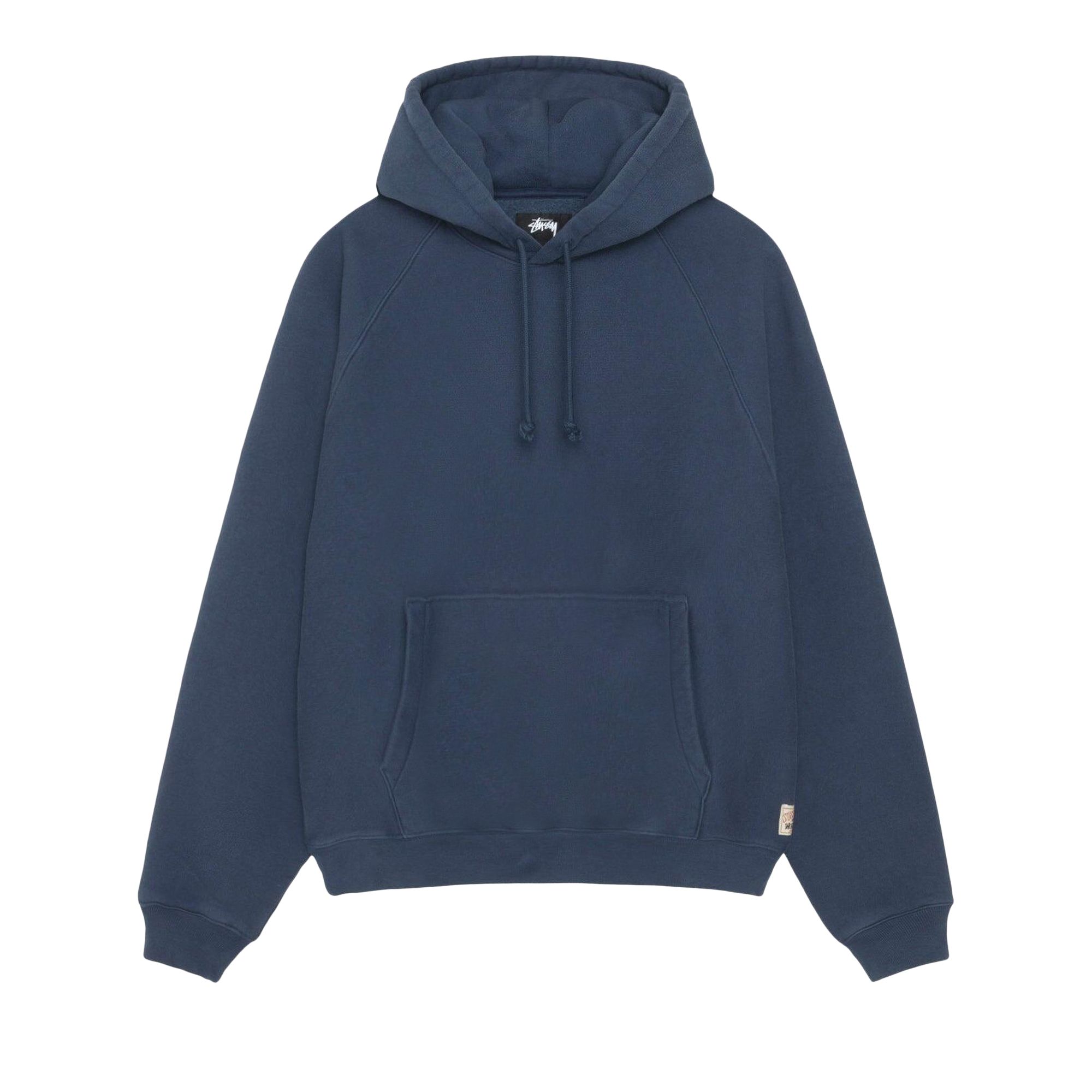 Stussy Fleece Raglan Hoodie 'Navy' | Blue | Men's Size L