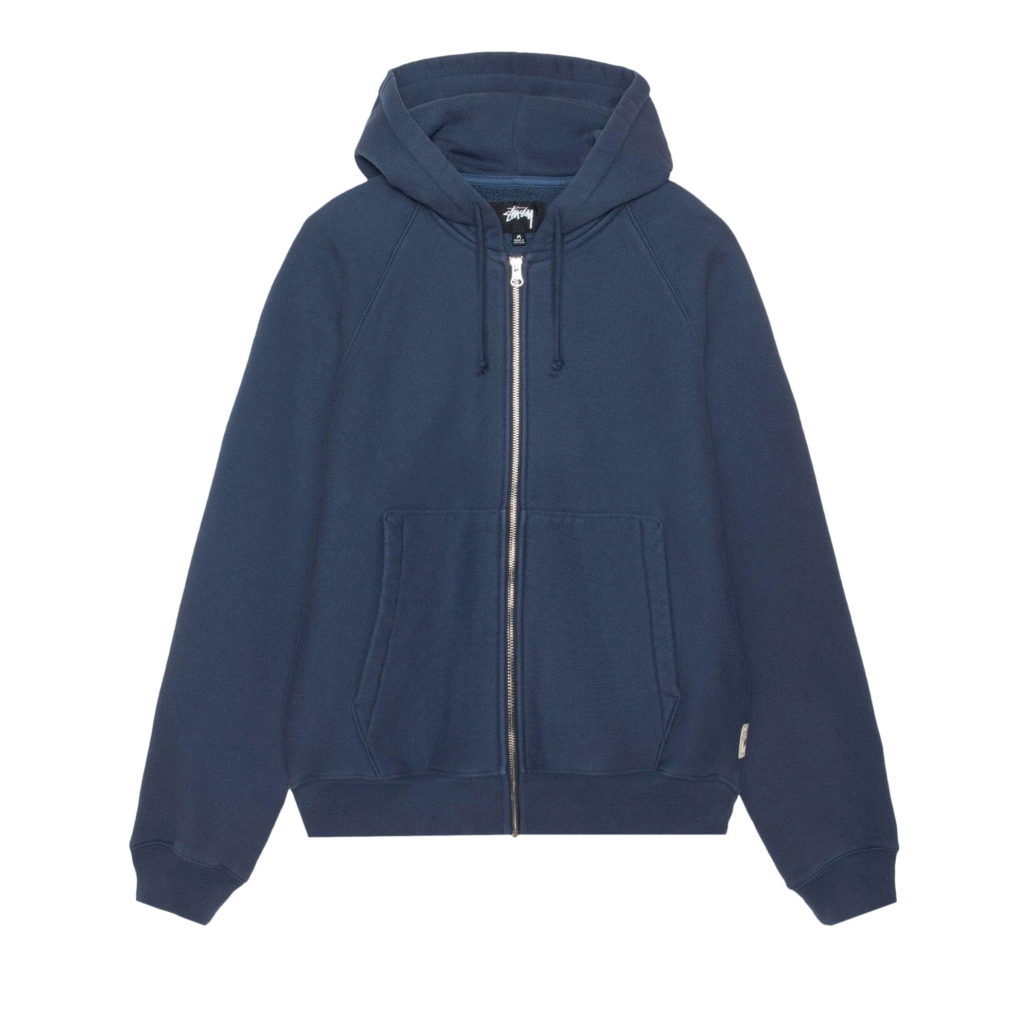 Stussy Raglan Zip Hoodie 'Navy' | Blue | Men's Size M