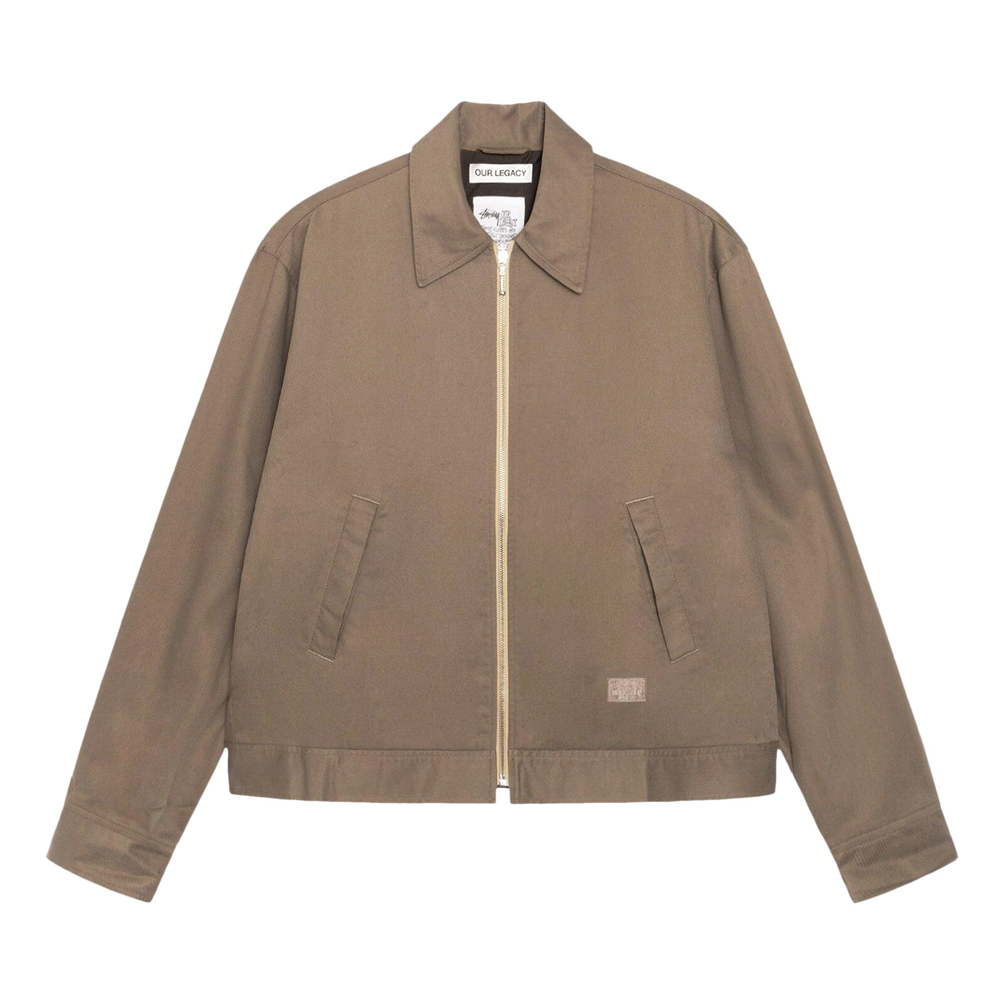 Pre-owned Stussy X Our Legacy Work Shop Blouson Jacket 'olive Cavalry Twill' In Brown