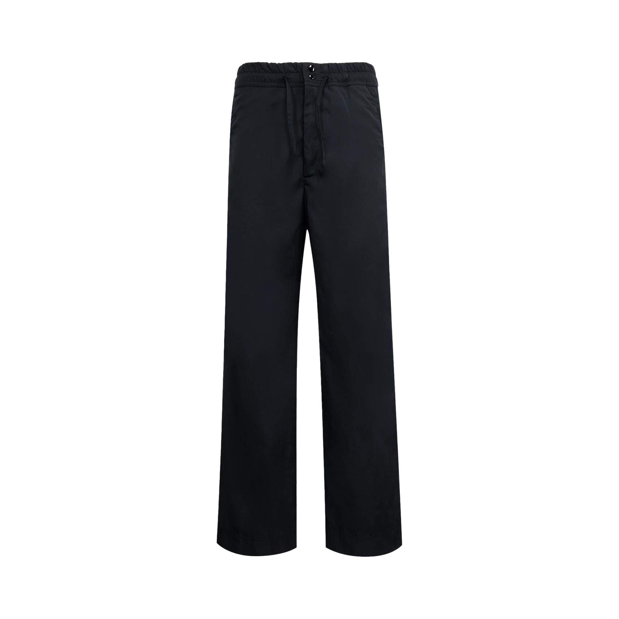 Dries Van Noten Drawstring Loose Fit Wide Leg Pants 'Navy' | Blue | Men's Size L