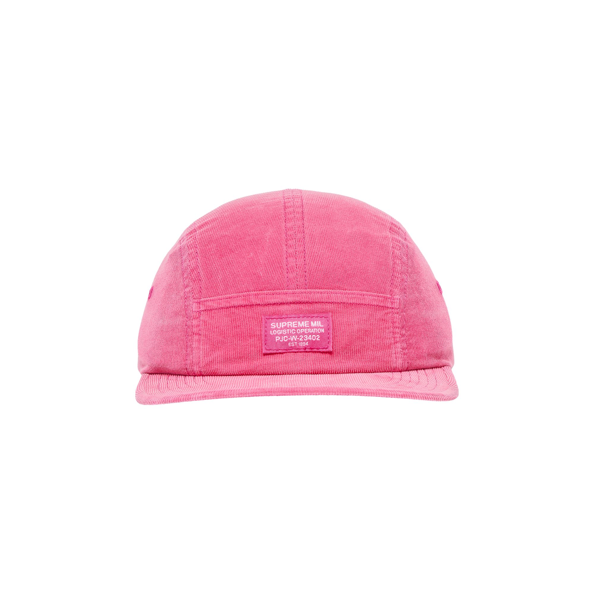 Supreme Corduroy Pocket Camp Cap 'Pink' | Men's Size Onesize