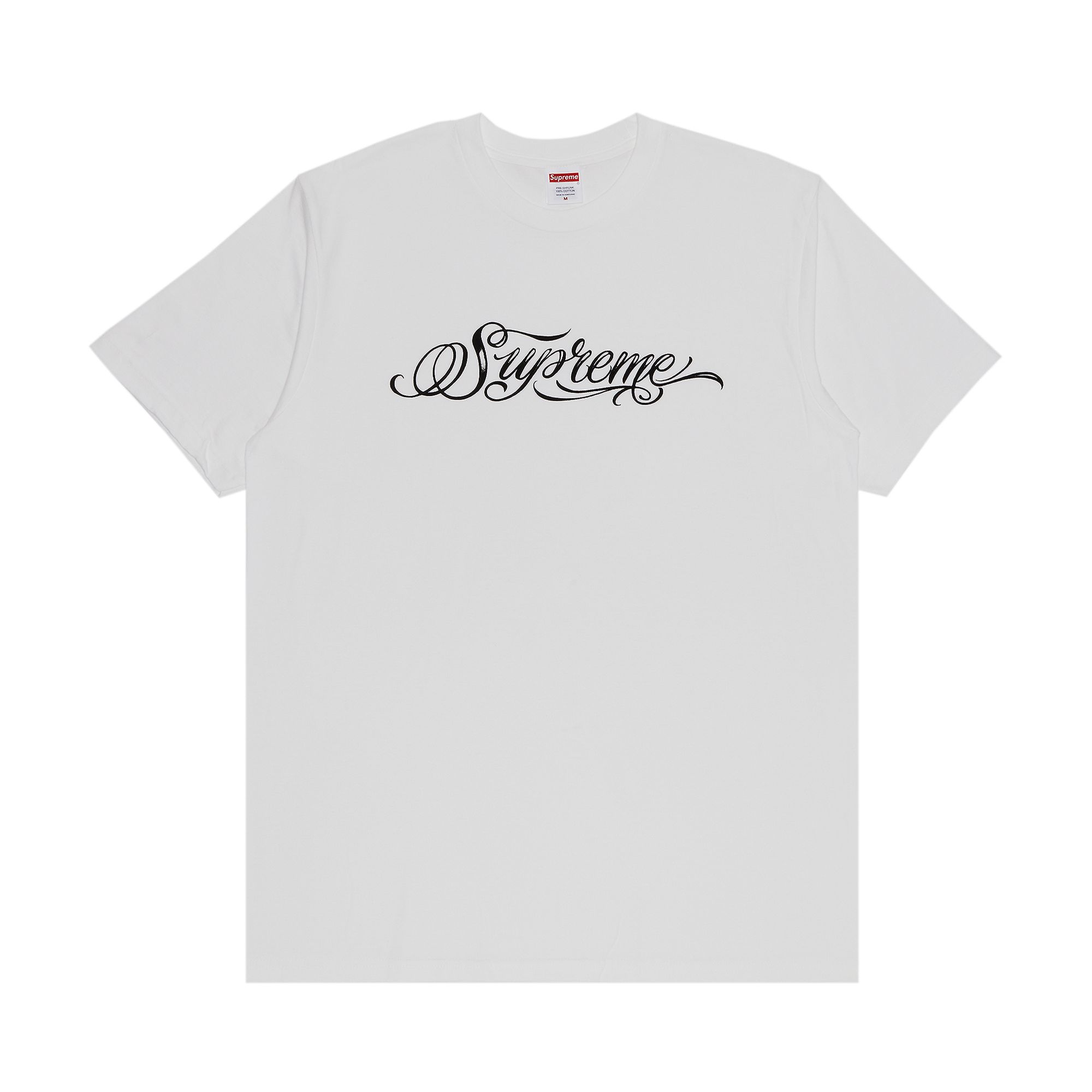 Supreme Script Tee 'White' | Men's Size L