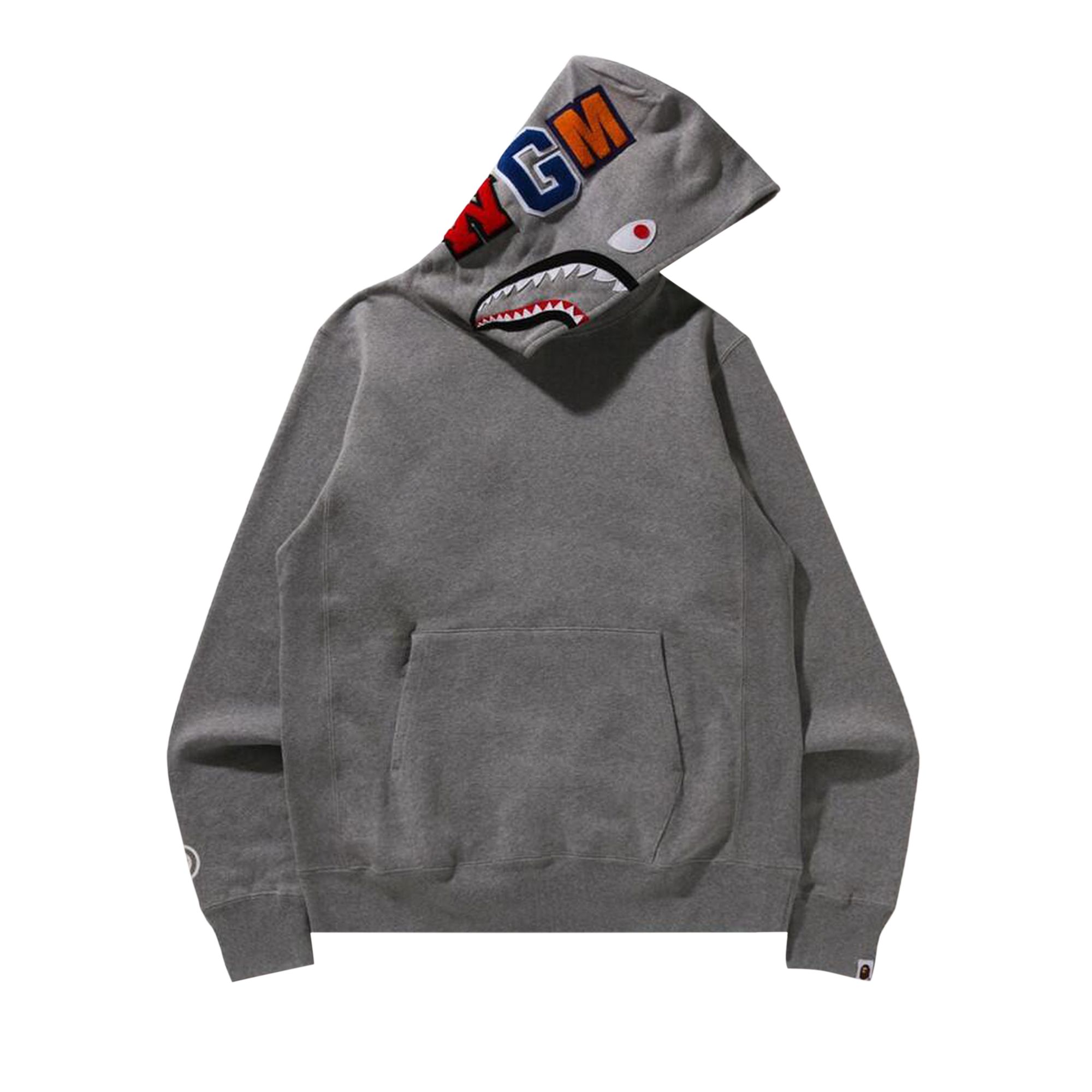BAPE Shark Pullover Hoodie 'Grey' | Men's Size S
