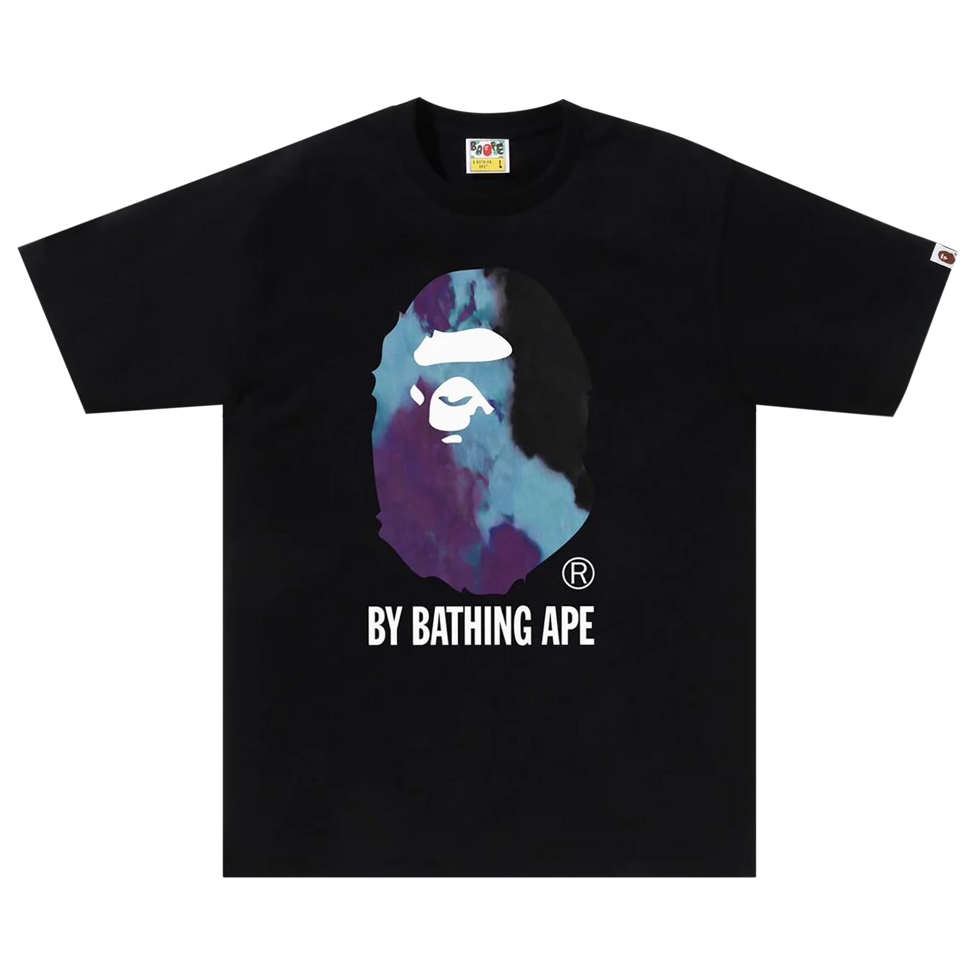 BAPE Tie Dye By Bathing Ape Tee 'Black/Black' | Men's Size S