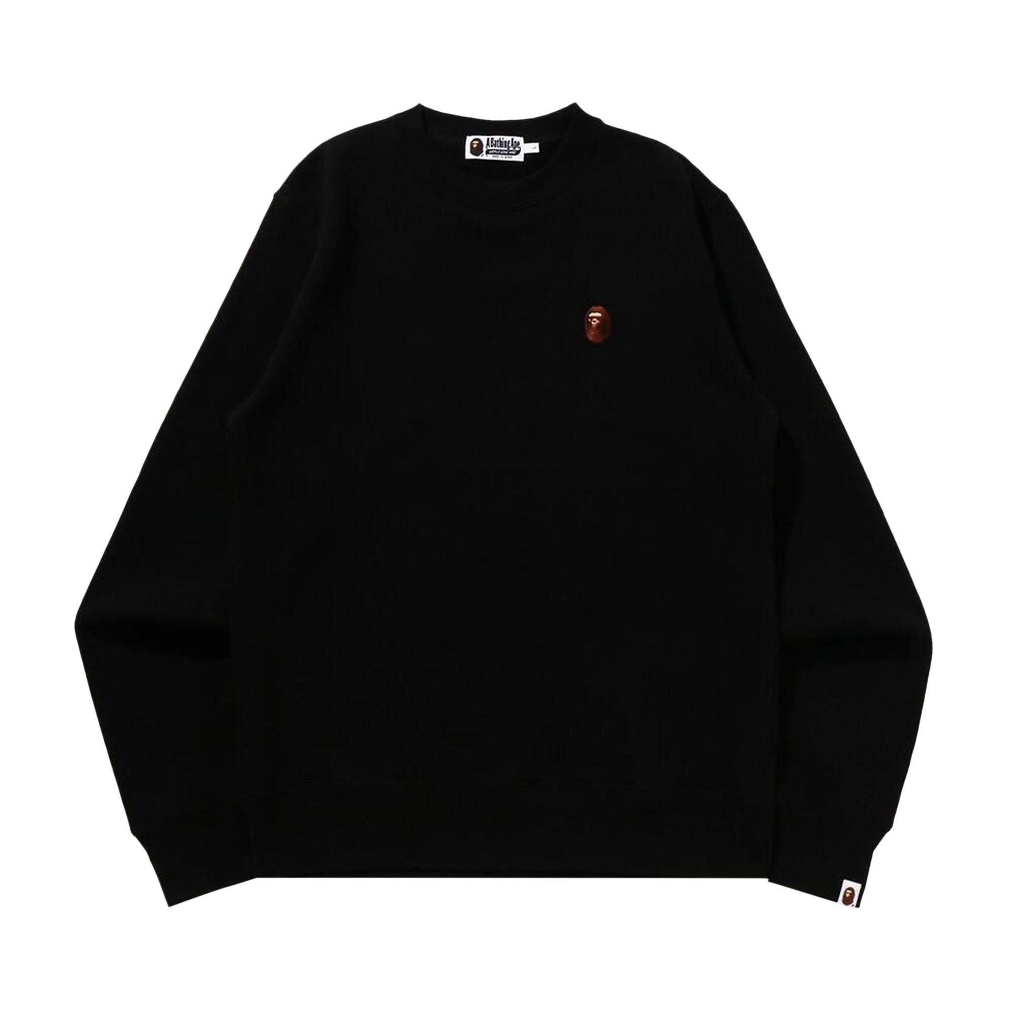 BAPE One Point Crewneck Sweatshirt 'Black' | Men's Size XL