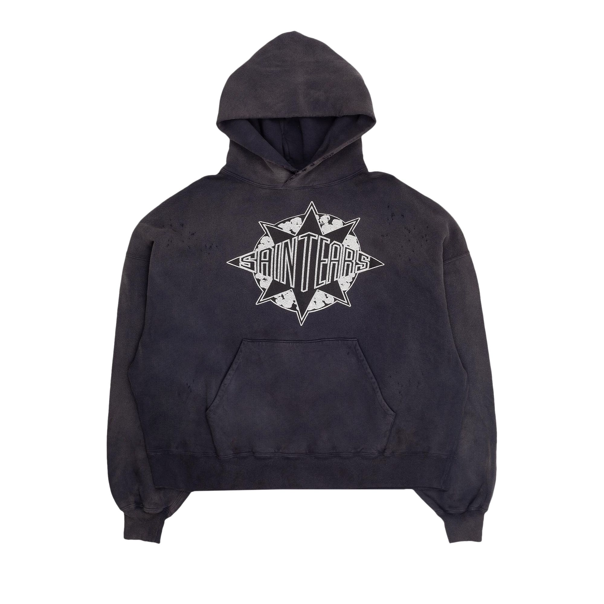 Pre-owned Saint Mxxxxxx X Denim Tears Saint Tears Hoodie 'black'