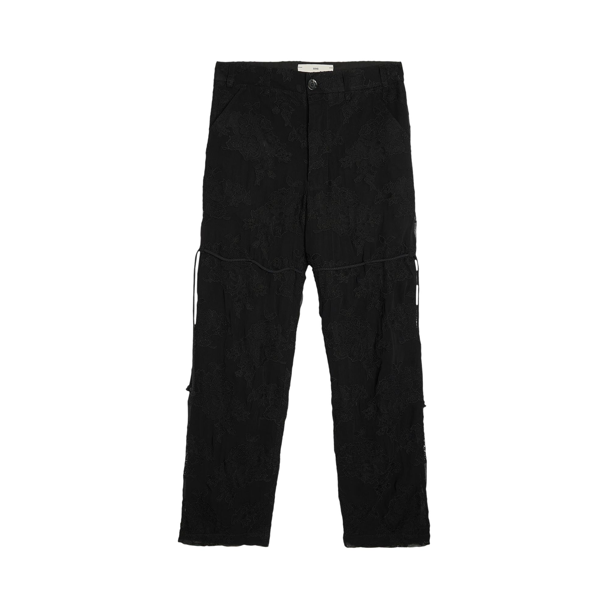 Pre-owned Song For The Mute Dress Pant 'black'