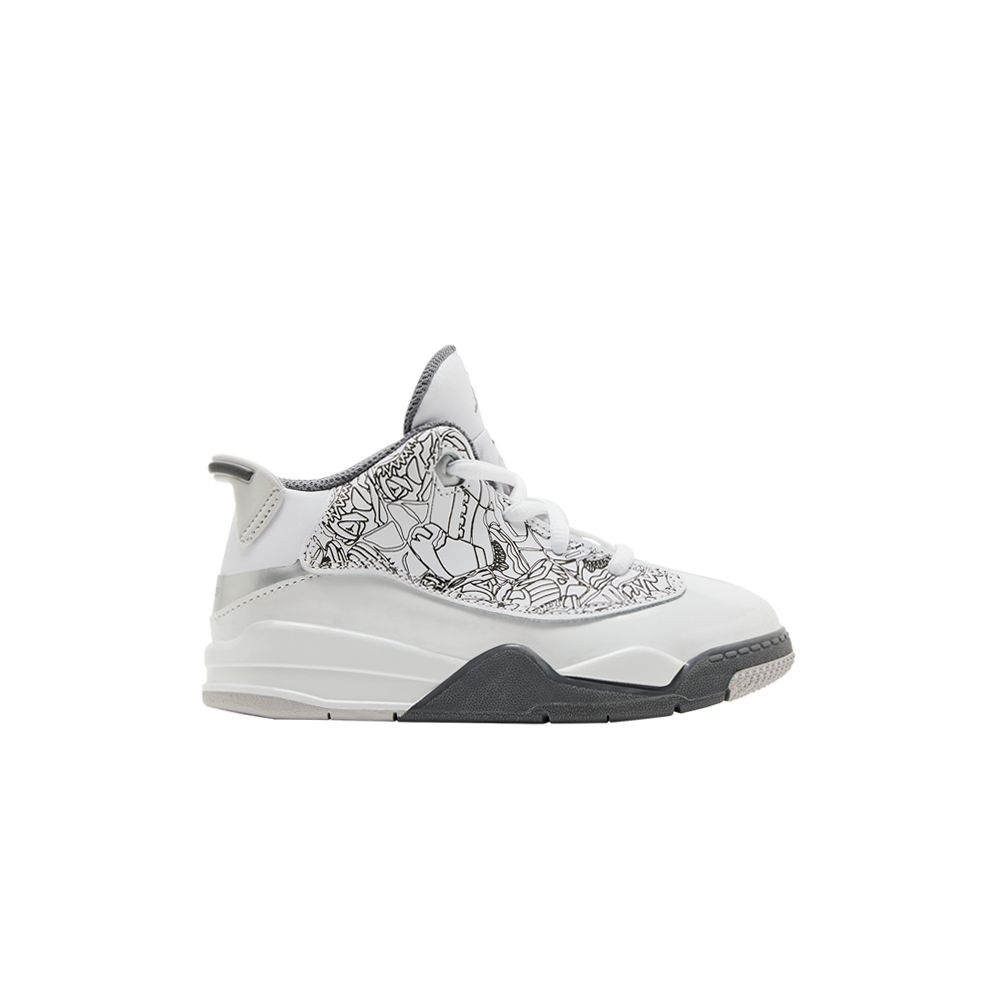 Pre-owned Air Jordan Jordan Dub Zero Td 'white Cool Grey' | Infant Size 4