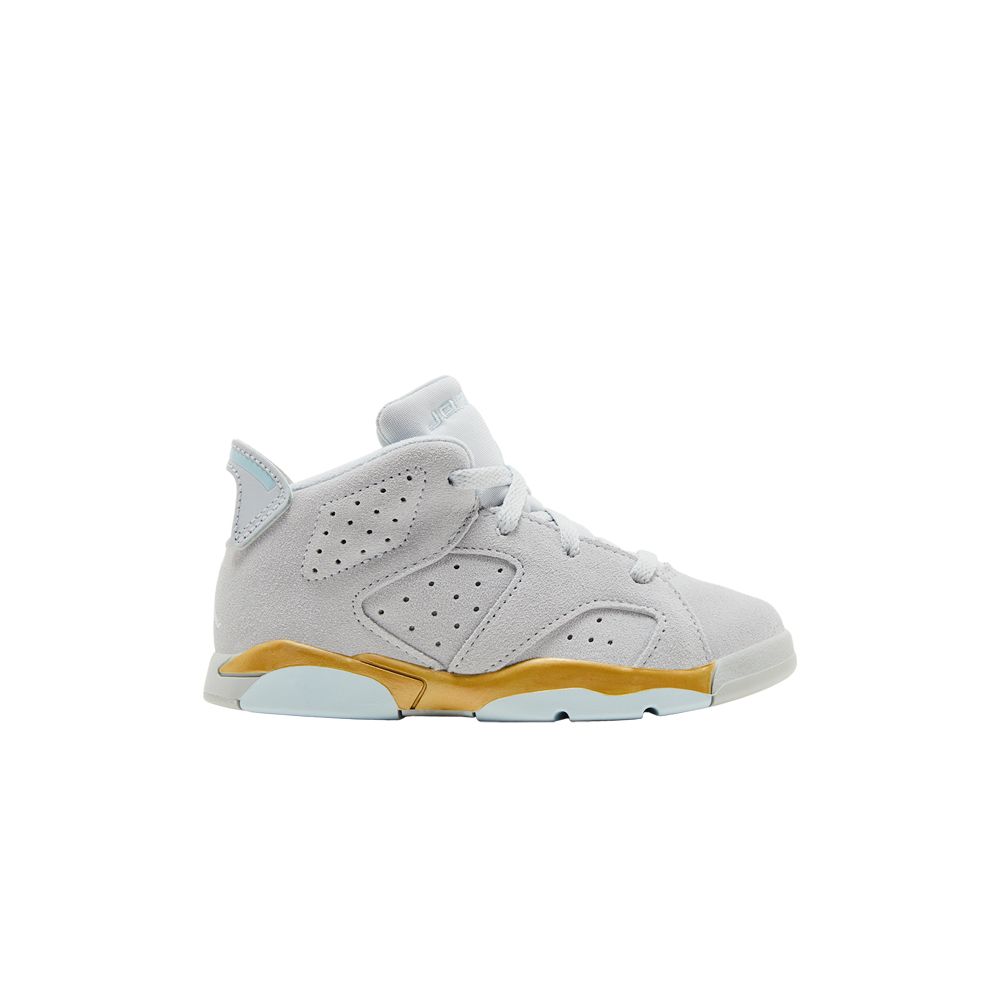 Pre-owned Air Jordan 6 Retro Craft Td 'pearl' | Grey | Infant Size 9 In Gray