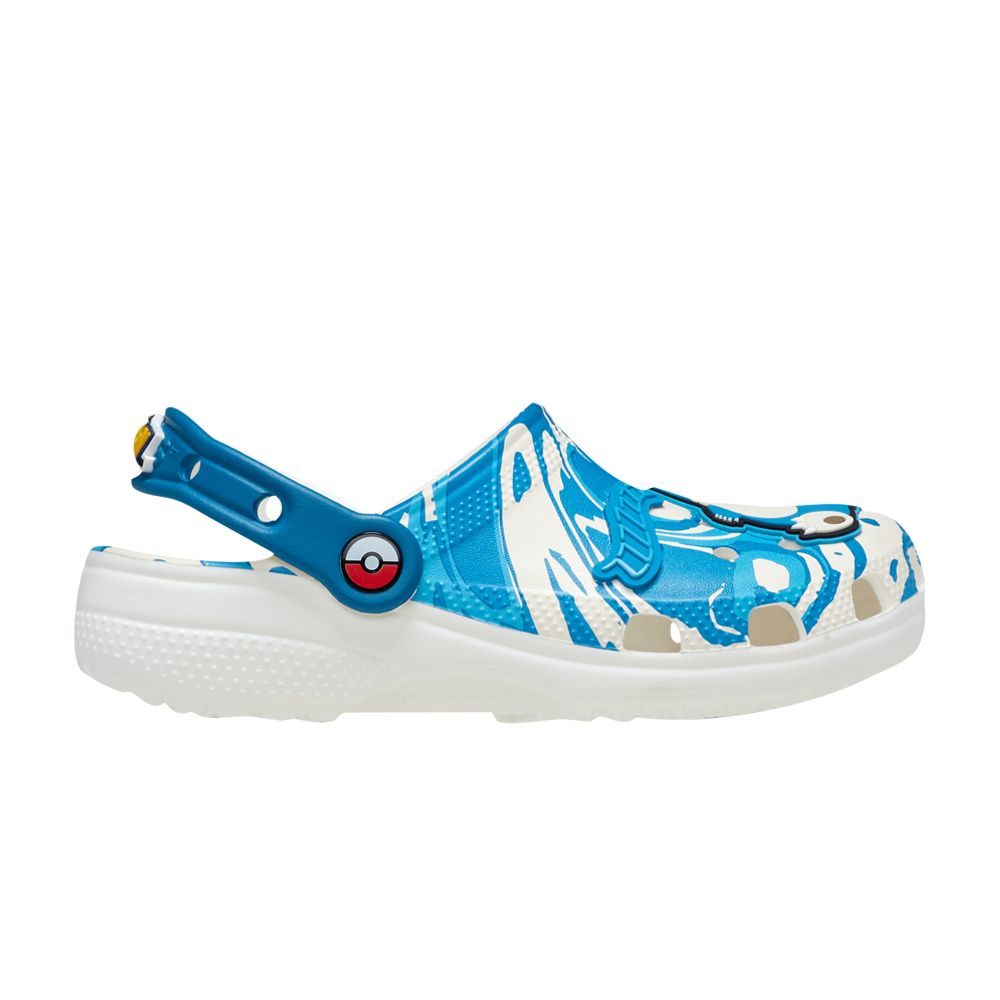 Pre-owned Crocs Pokémon X  Classic Clog Kids 'snorlax' | Blue | Kid's Size 4