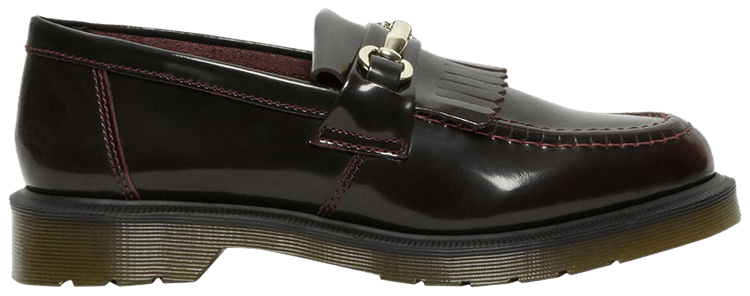 Adrian Snaffle Smooth Leather Kiltie Loafer Cherry Red Arcadia