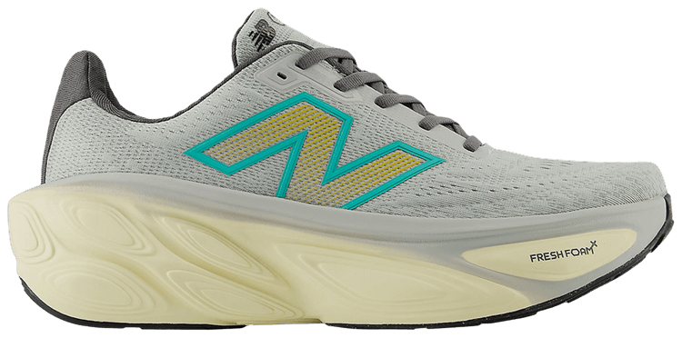 New Balance Fresh Foam X More v5 2E Wide Brighton Grey Cyber Jade