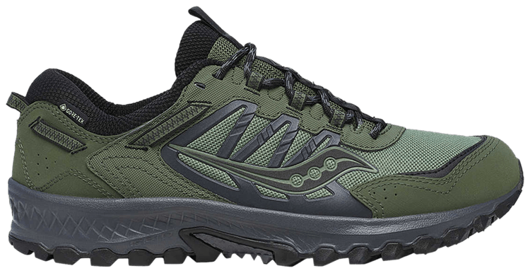 Saucony Grid Peak GORE TEX Forest Black