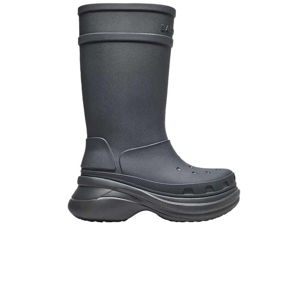 Pre-owned Balenciaga Crocs X Clog Boot 2.0 'dark Grey' | Men's Size 43 In Gray