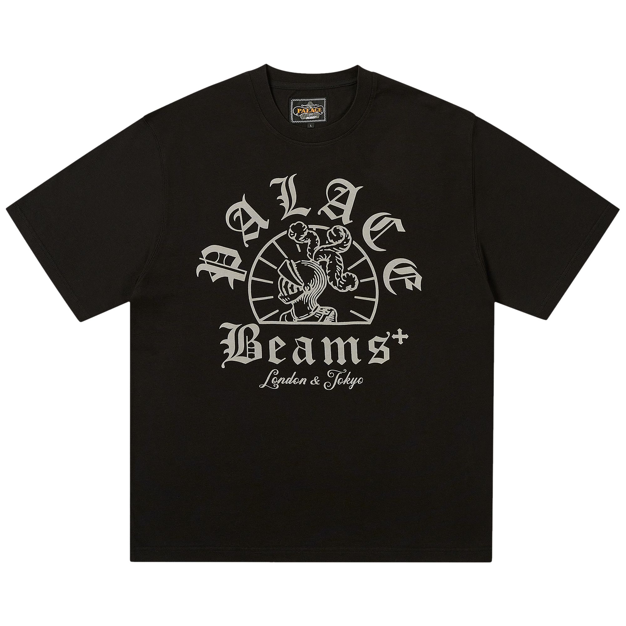 Pre-owned Palace X Beams Plus Graphic T-shirt 'jet Black' | Men's Size S