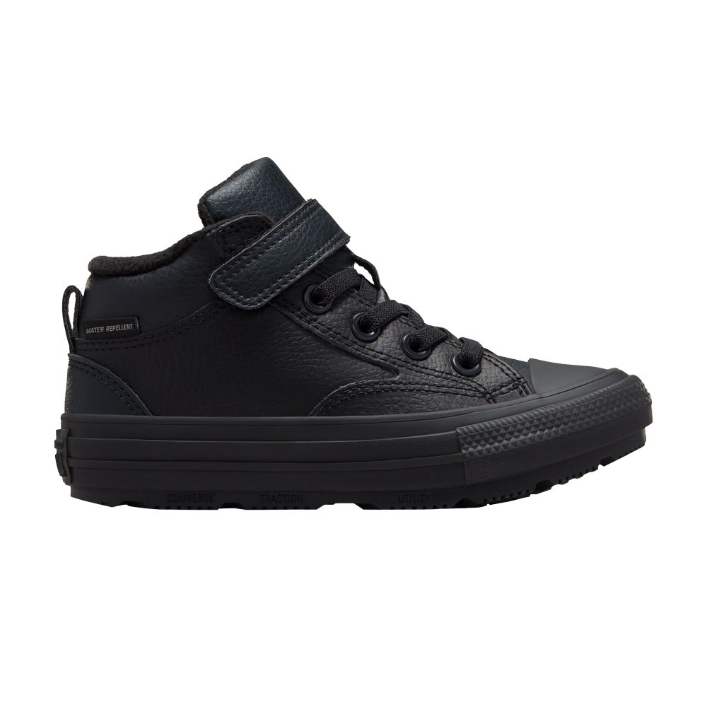 Pre-owned Converse Chuck Taylor All Star Mid Boot Ps 'malden Street - Triple Black' | Kid's Size 10.5