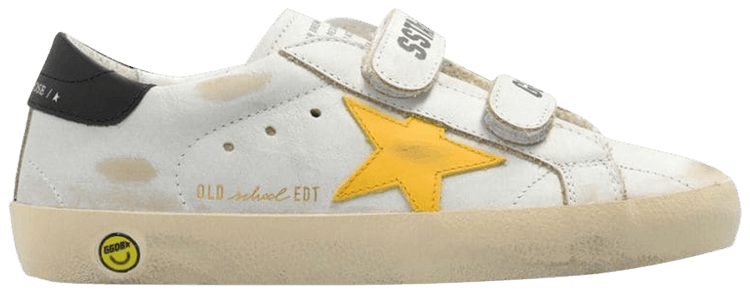 Golden Goose Old School Kids White Black Yellow